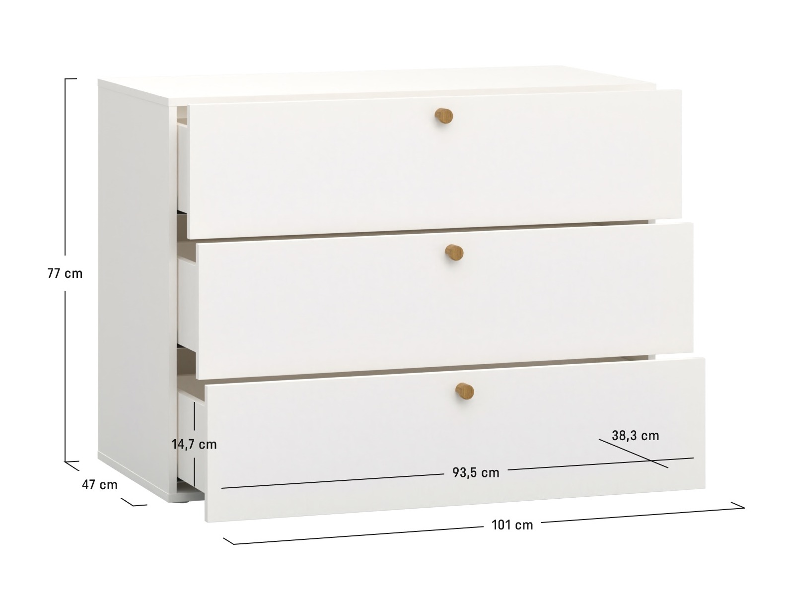 Kommoden Tornolo 122 (Weiss)