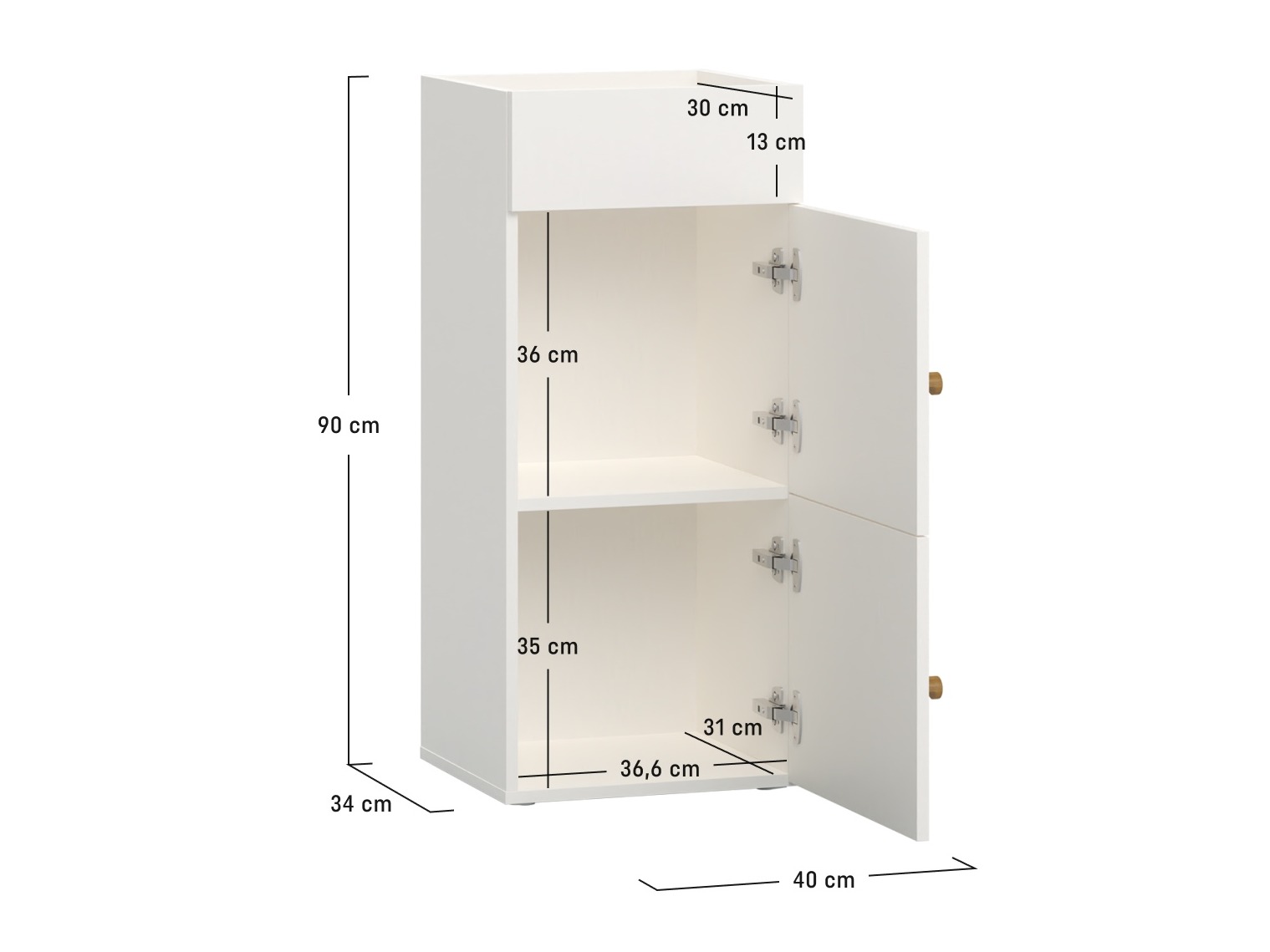 Sideboard Tornolo 123 (Weiss)