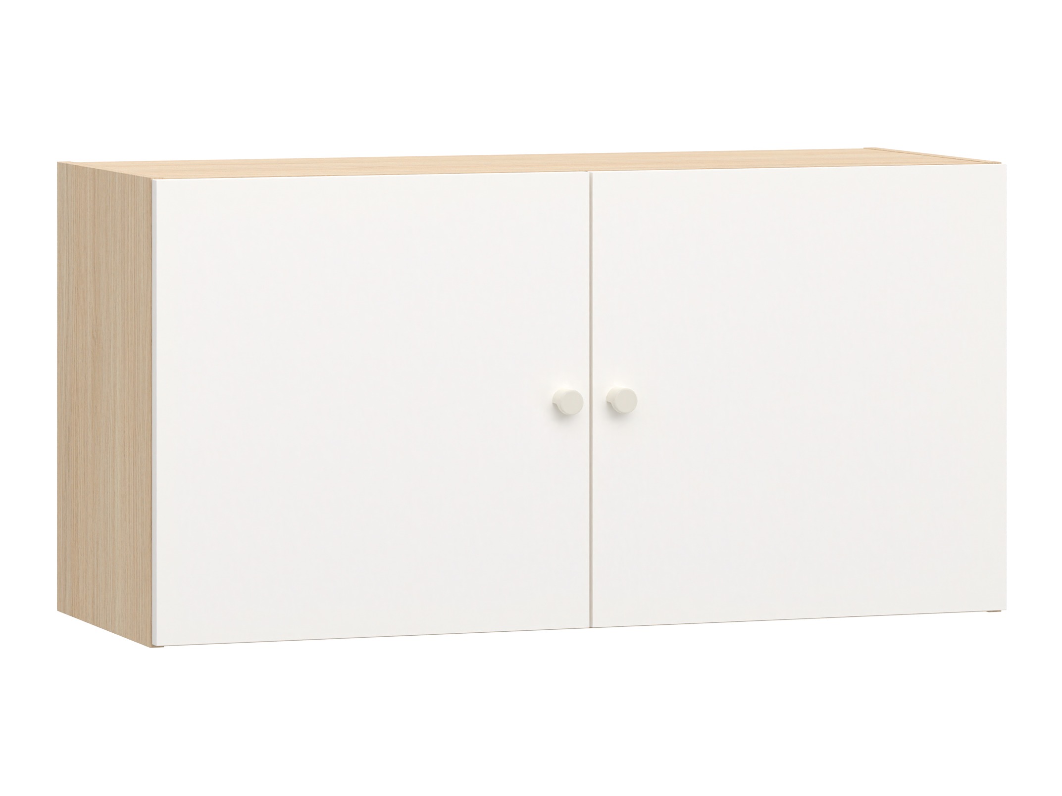 Hängeschrank Tornolo 128 (Weiss + Eichenholzoptik hell)