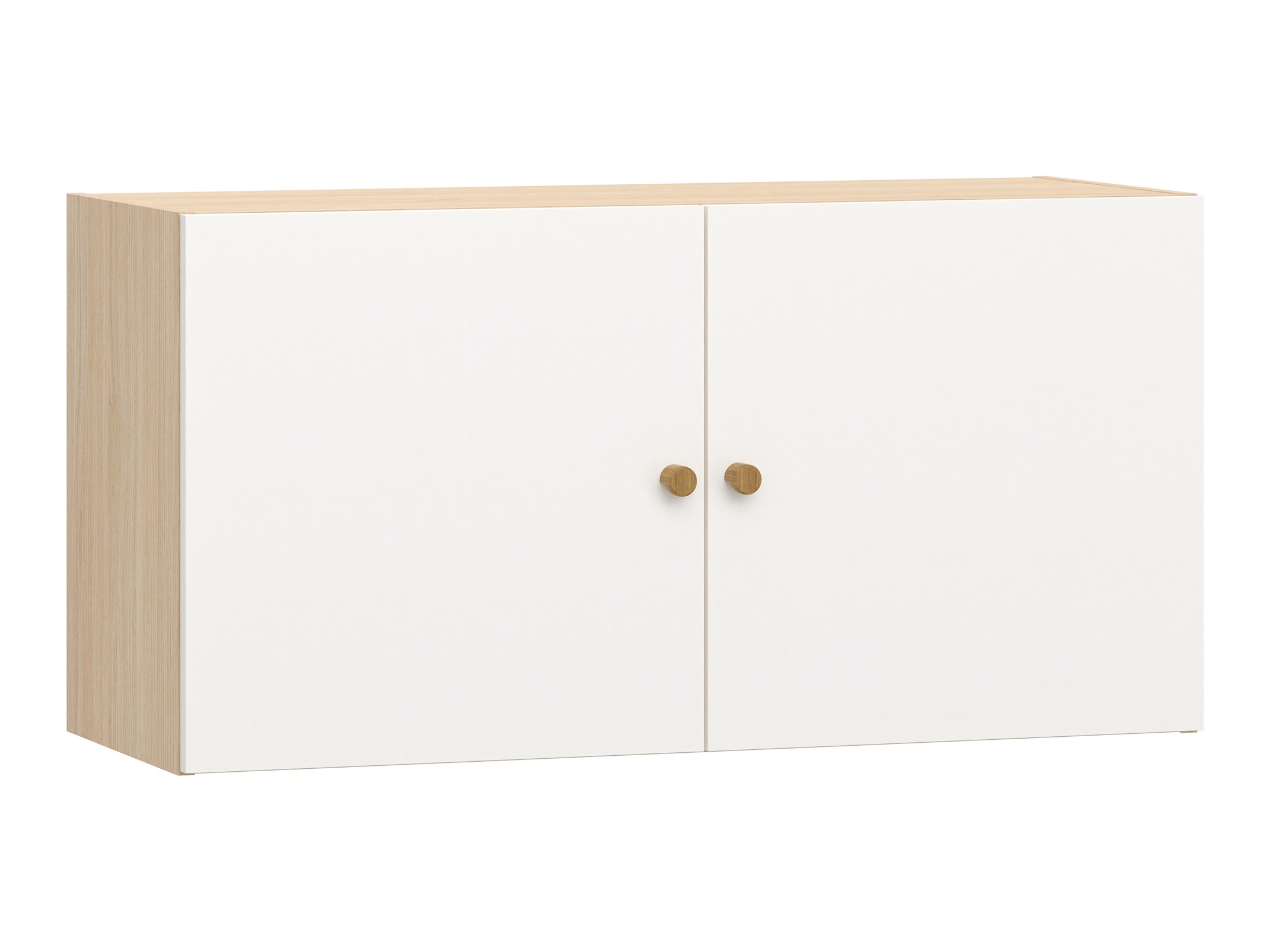 Hängeschrank Tornolo 128 (Weiss + Eichenholzoptik hell)