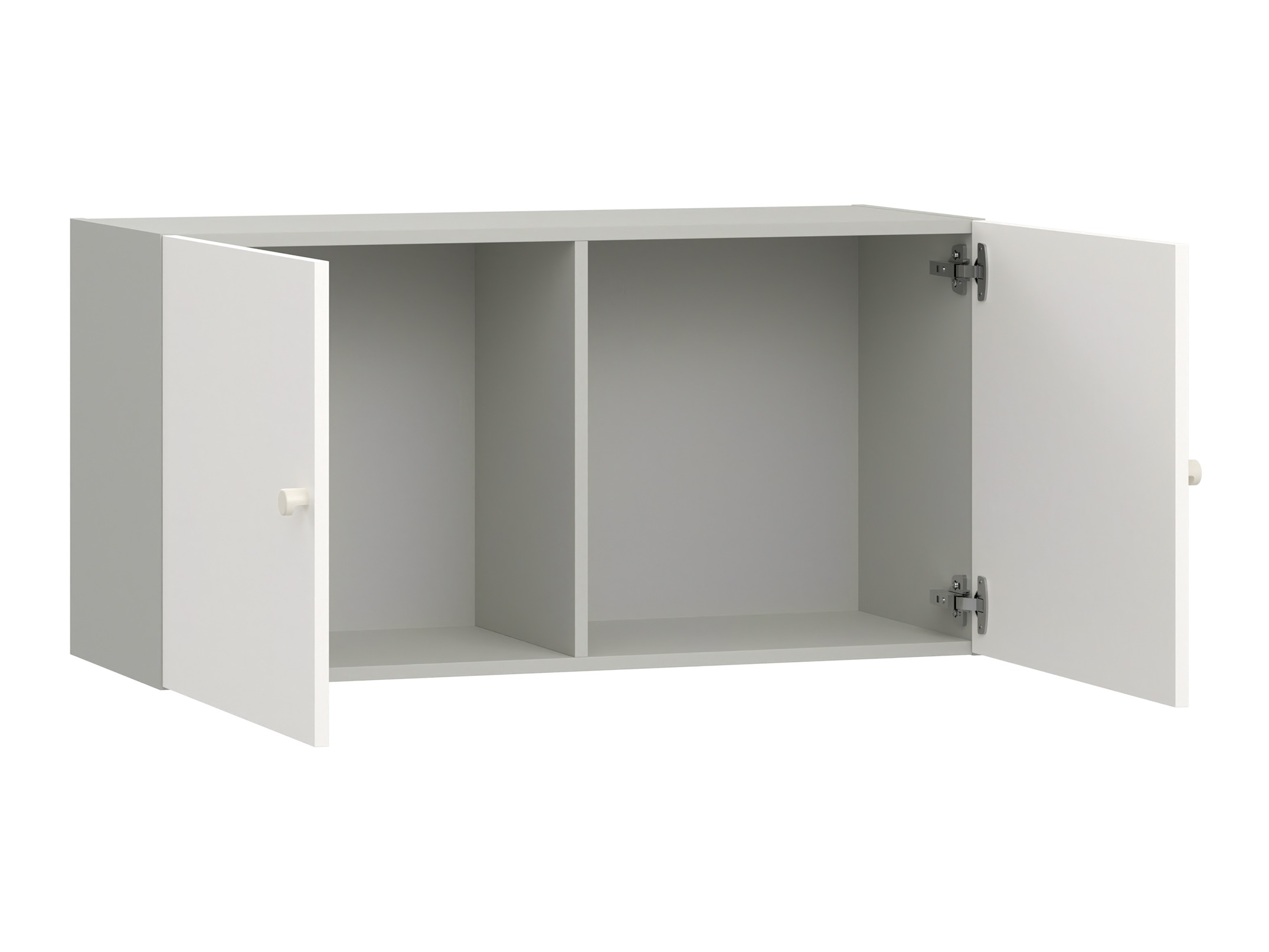 Hängeschrank Tornolo 128 (Weiss + Grau)