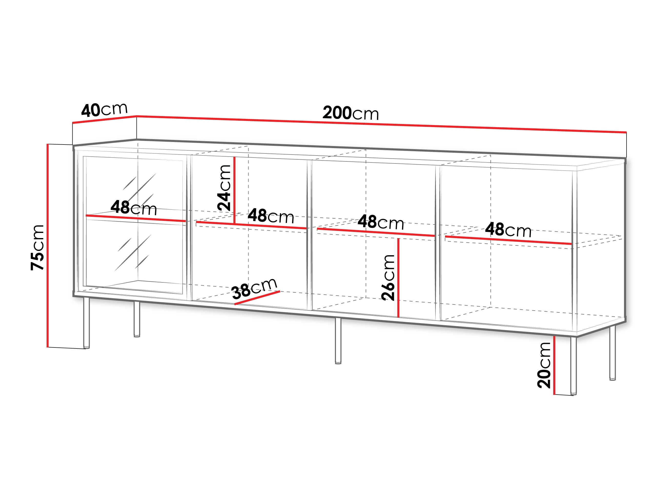Sideboard Merevai 102 (Kaschmir)