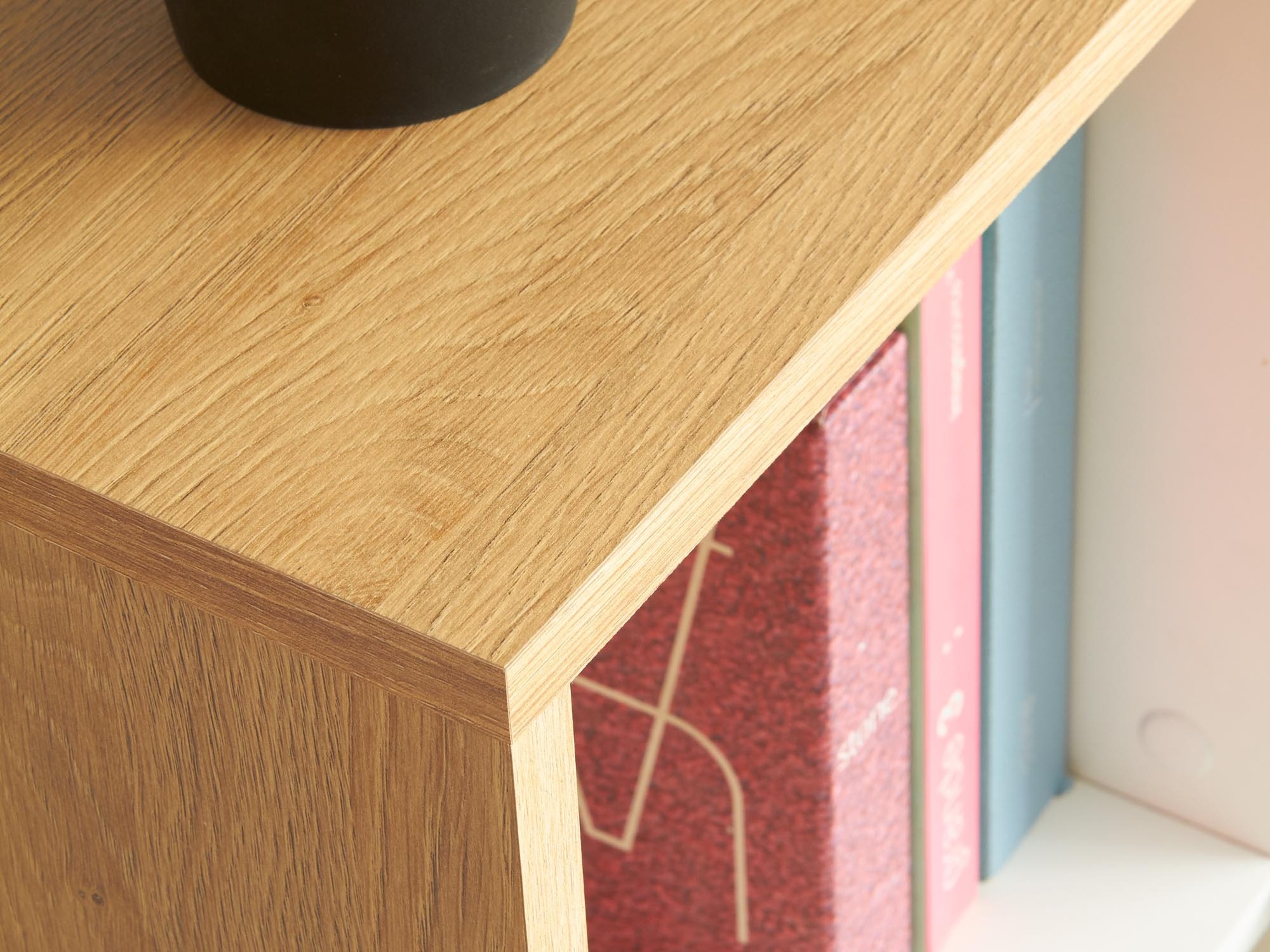 Bürotisch Houston 826 (Weiss + Goldene Eichenholzoptik)