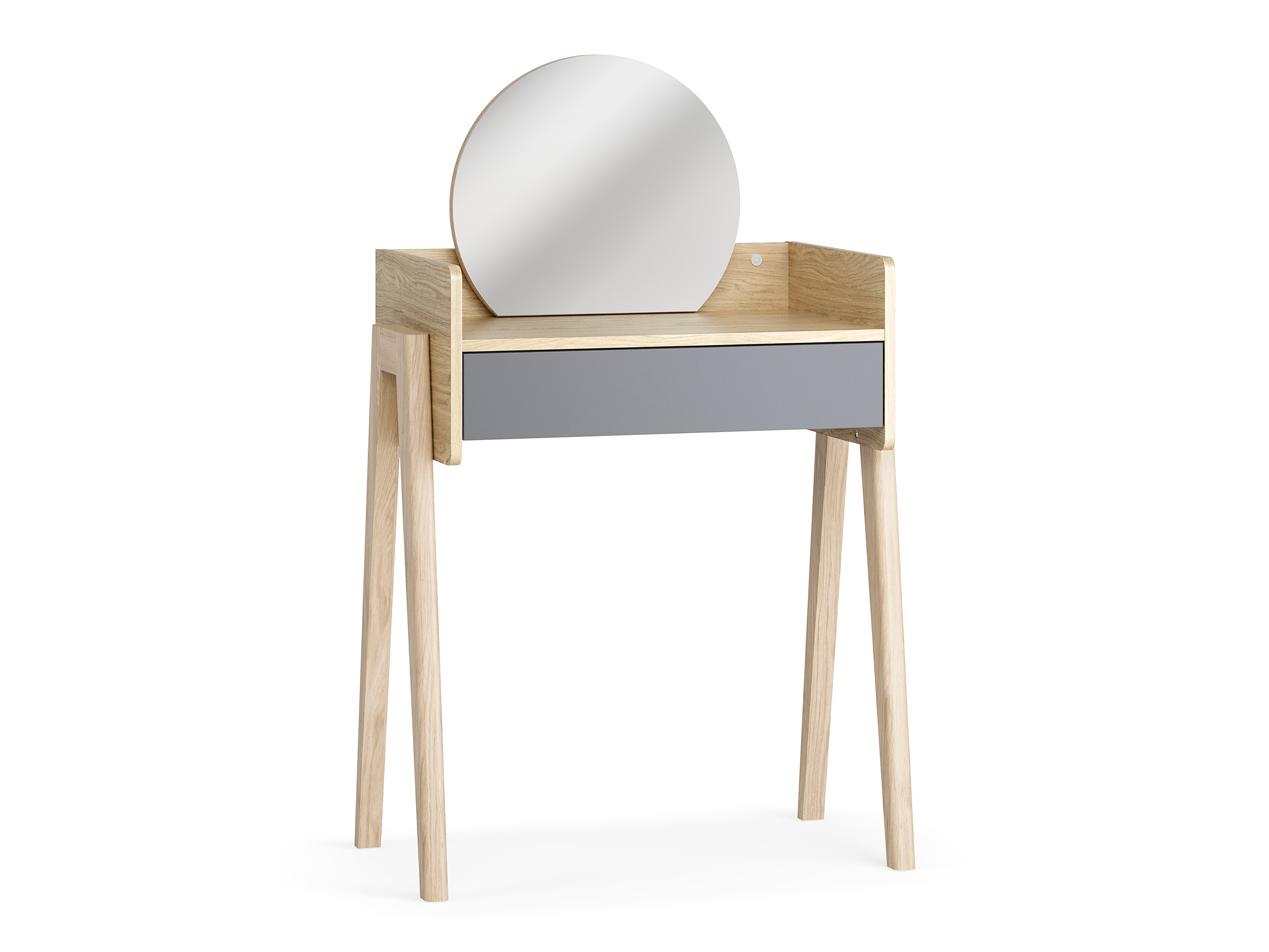Schminktisch Velrome 100 (Eichenholzoptik + Graphit)