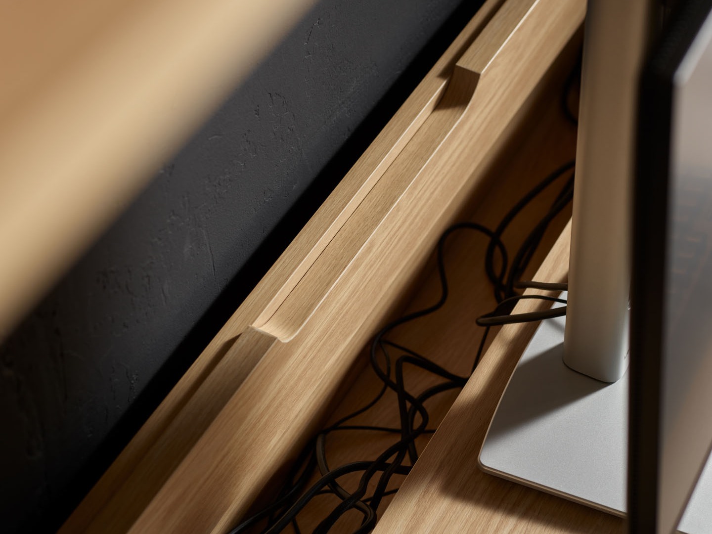 Bürotisch Velrome 101 (Eichenholzoptik + Graphit)