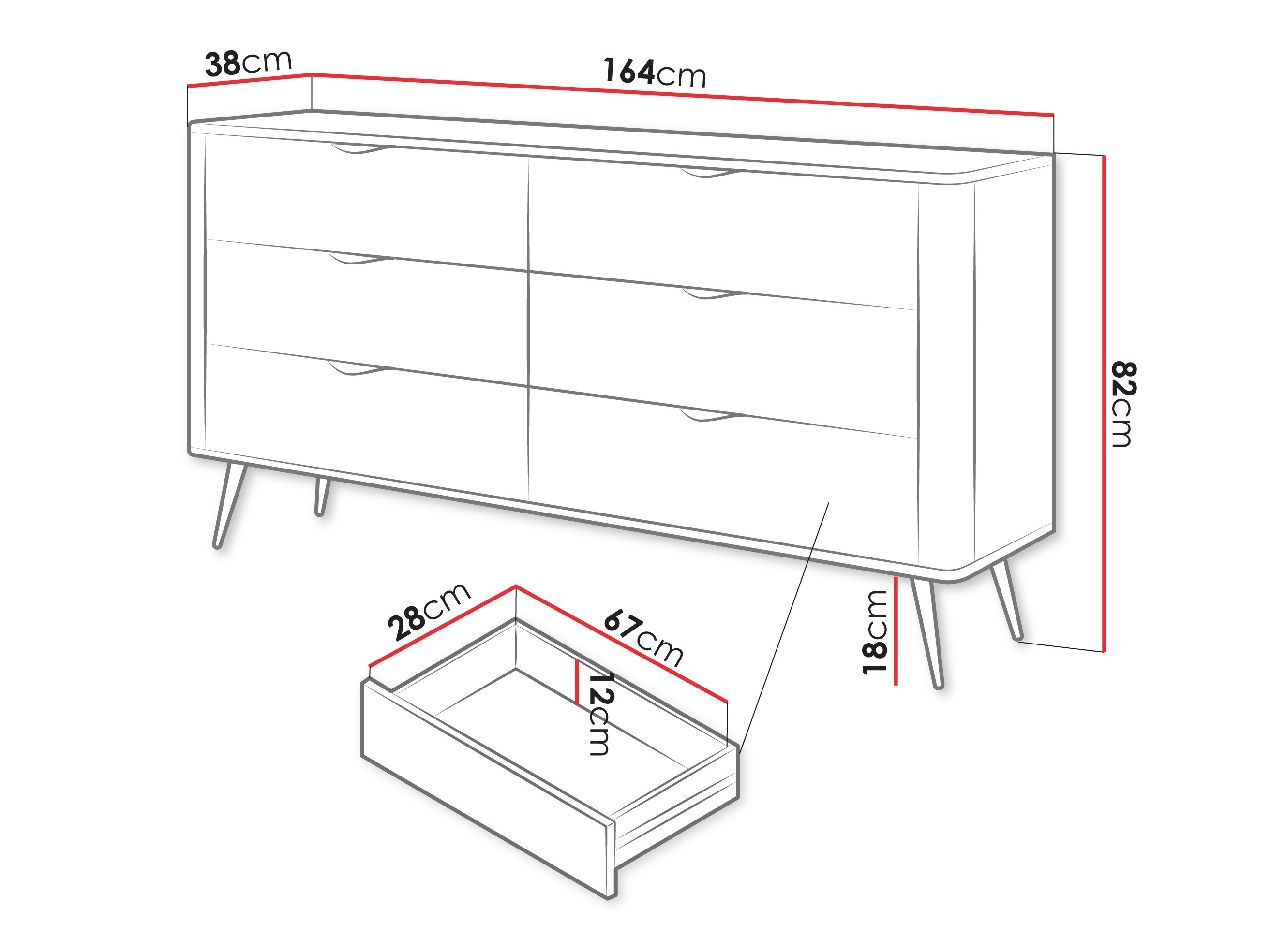 Kommoden Lectum II (Beige)