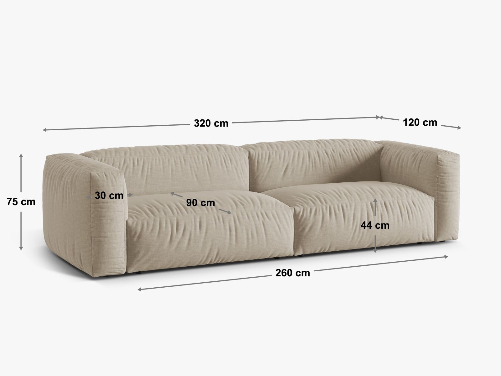 Modulares Sofa Sorcoro 115 (Vogue 01)
