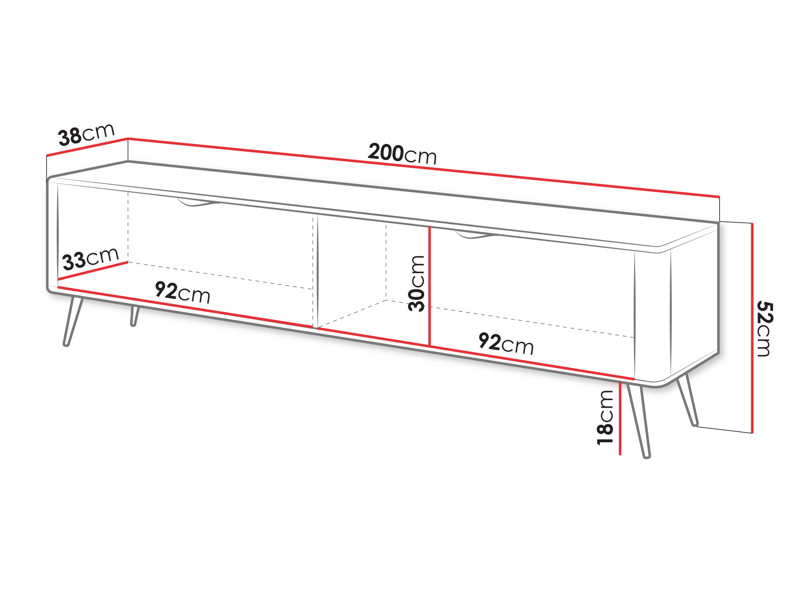 TV-Möbel Lectum I (Beige)