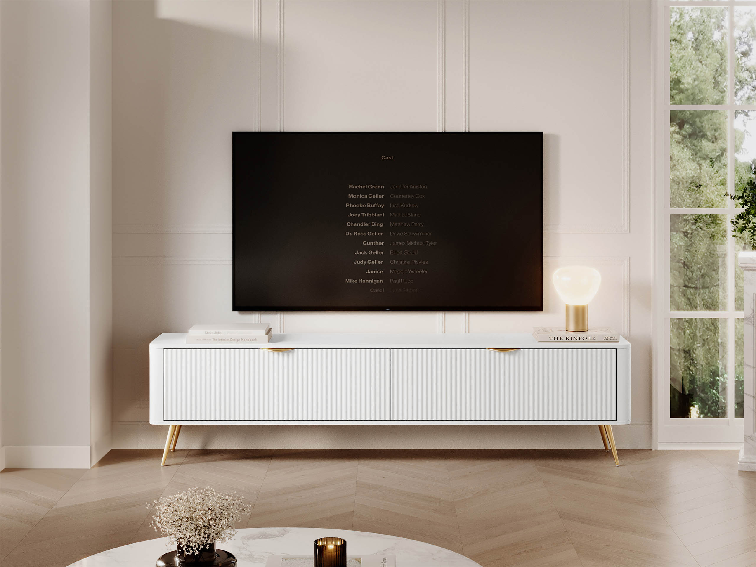 TV-Möbel Lectum I (Weiss)