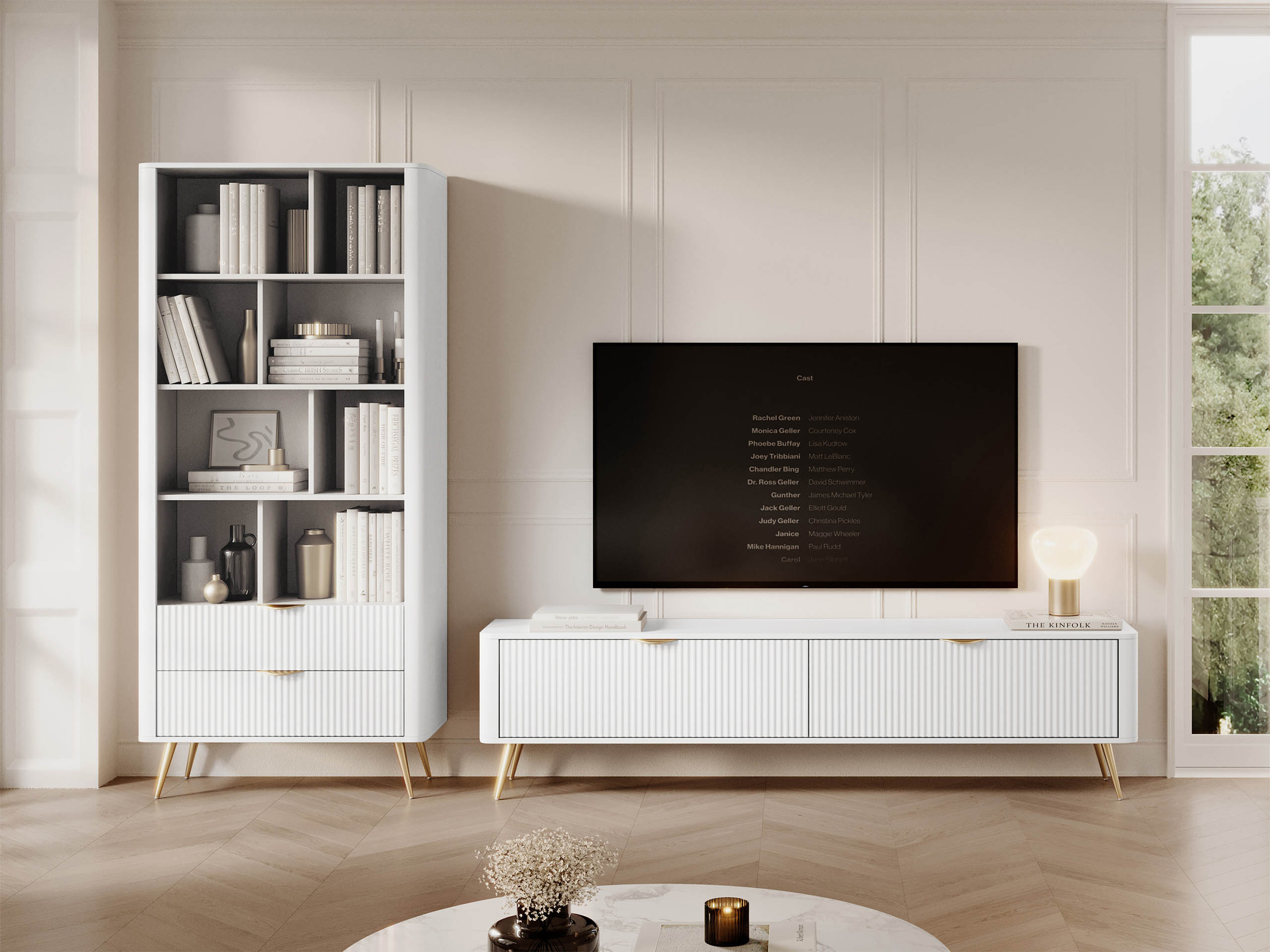 Wohnzimmer-Sets Lectum (Weiss)