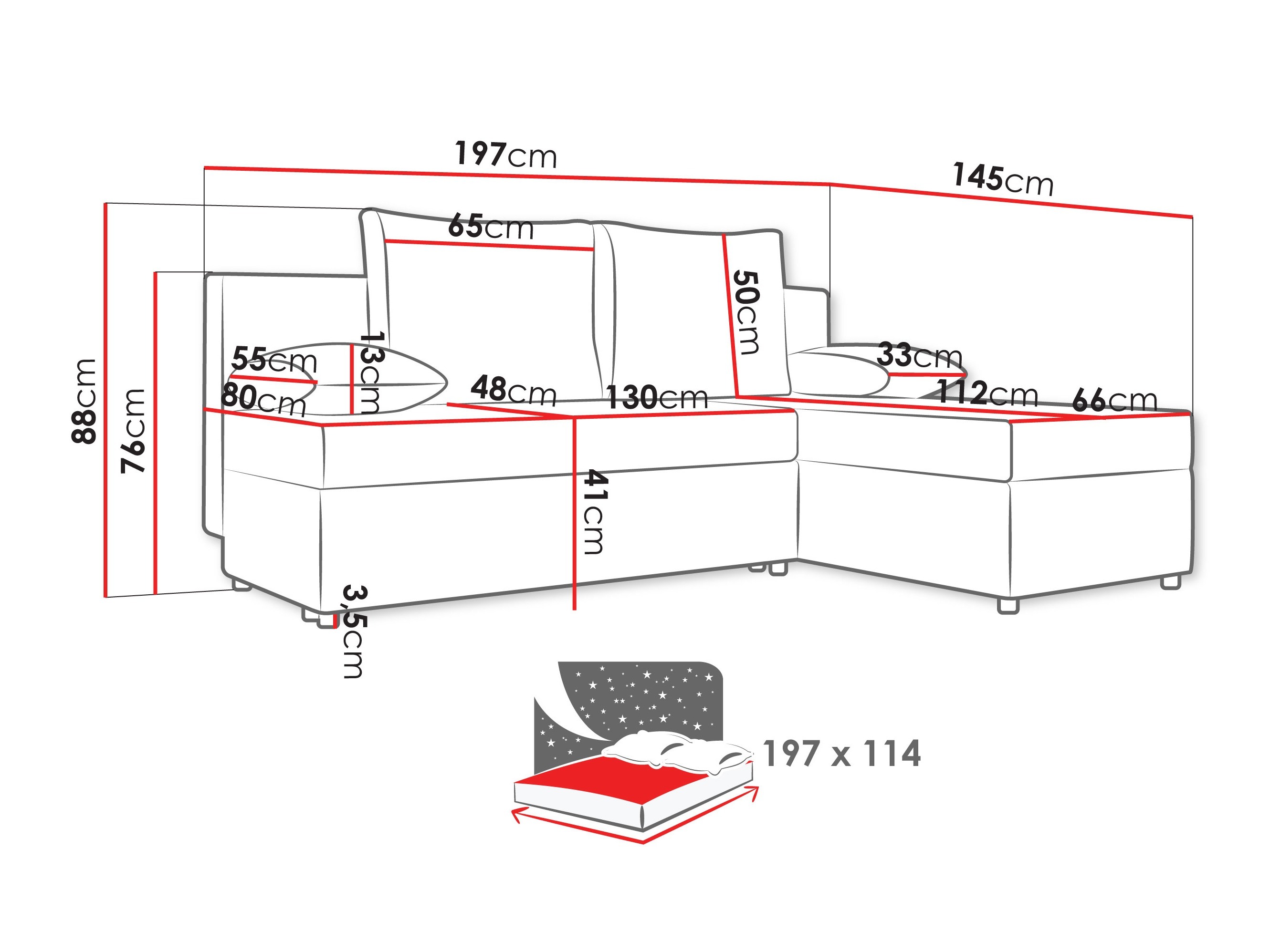 Ecksofa SD2630 mit einem kleinen defekt