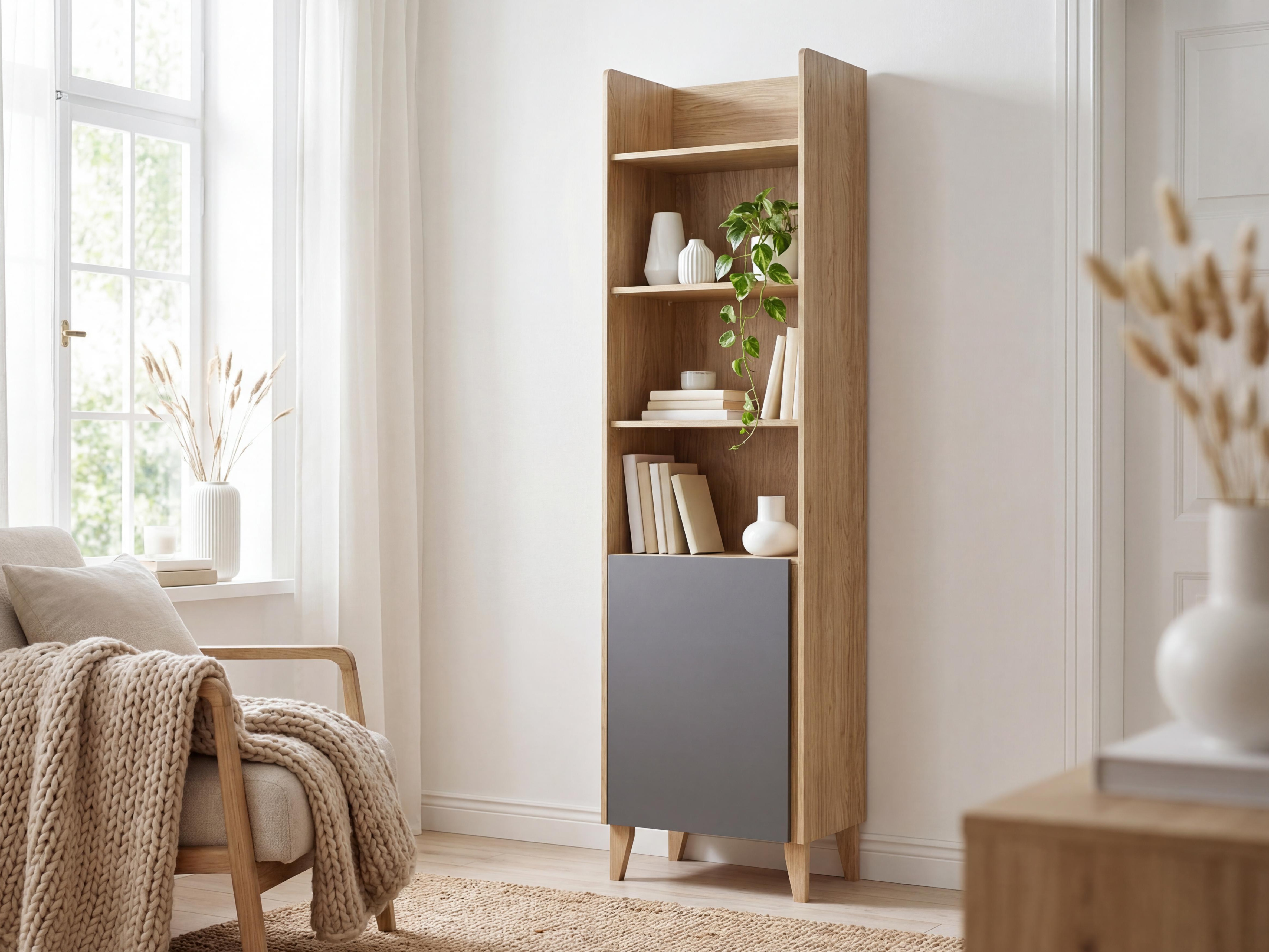 Regal Velrome 103 (Eichenholzoptik + Graphit)