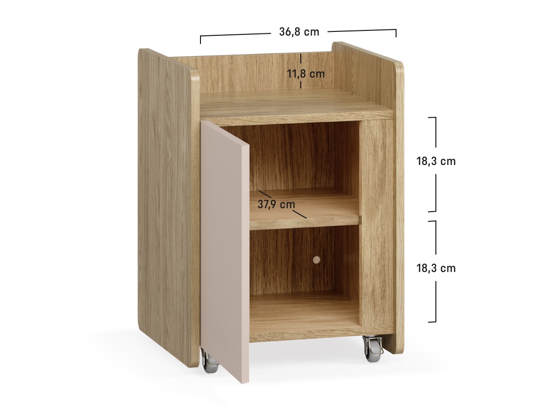Sideboard Velrome 102 (Eichenholzoptik + Beige)