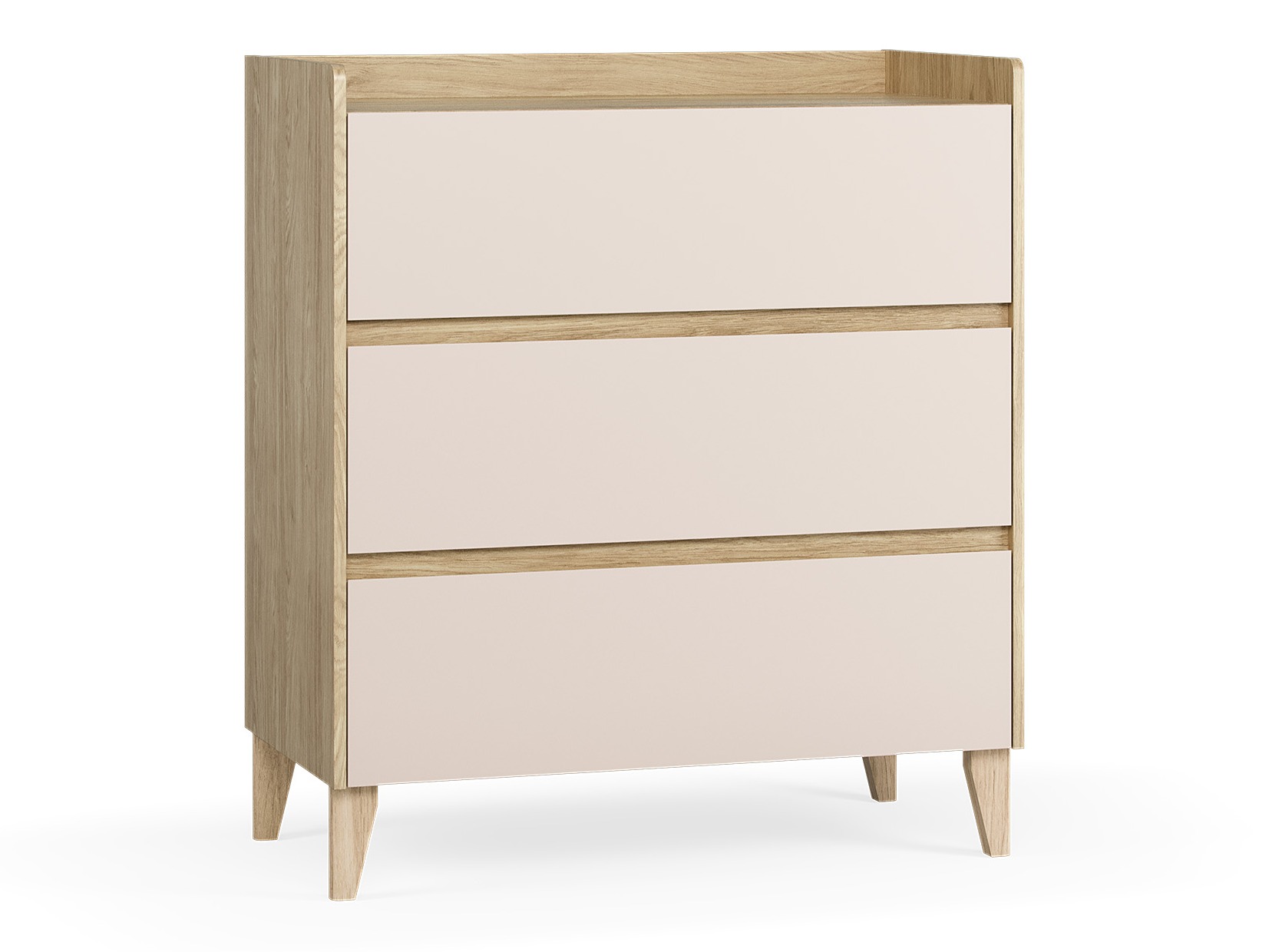 Kommoden Velrome 105 (Eichenholzoptik + Beige)