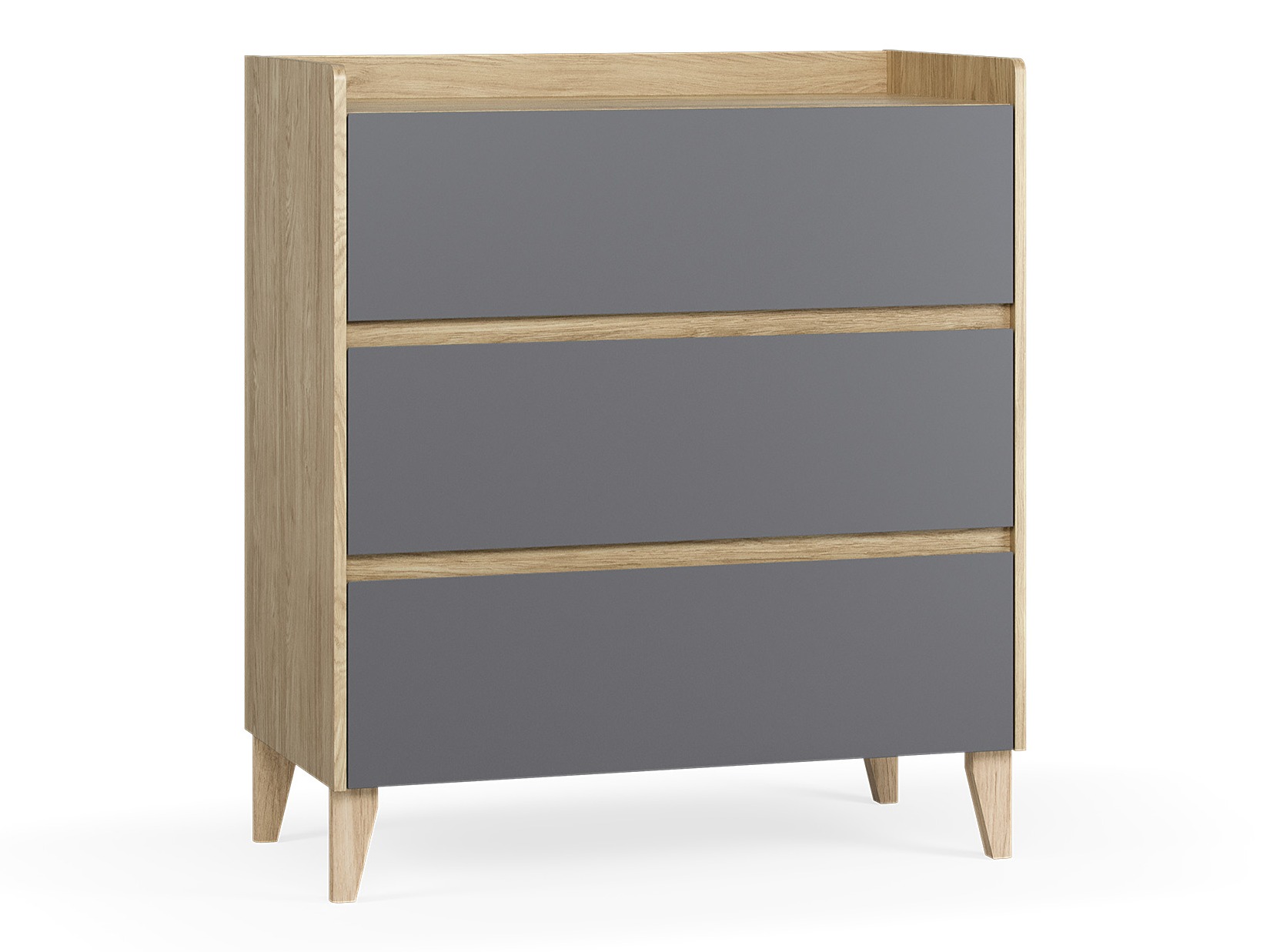 Kommoden Velrome 105 (Eichenholzoptik + Graphit)