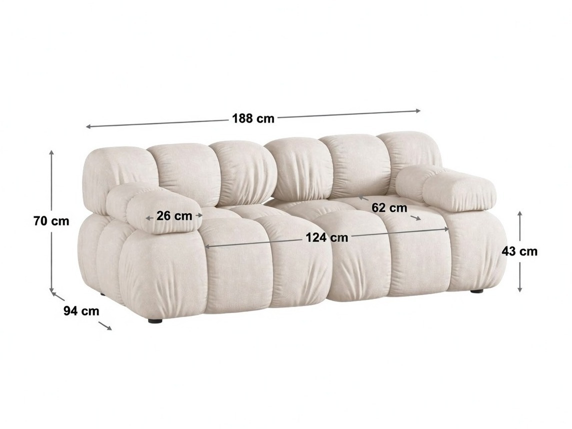 Modulares Sofa Caltenu 100 (Bluvel 19)