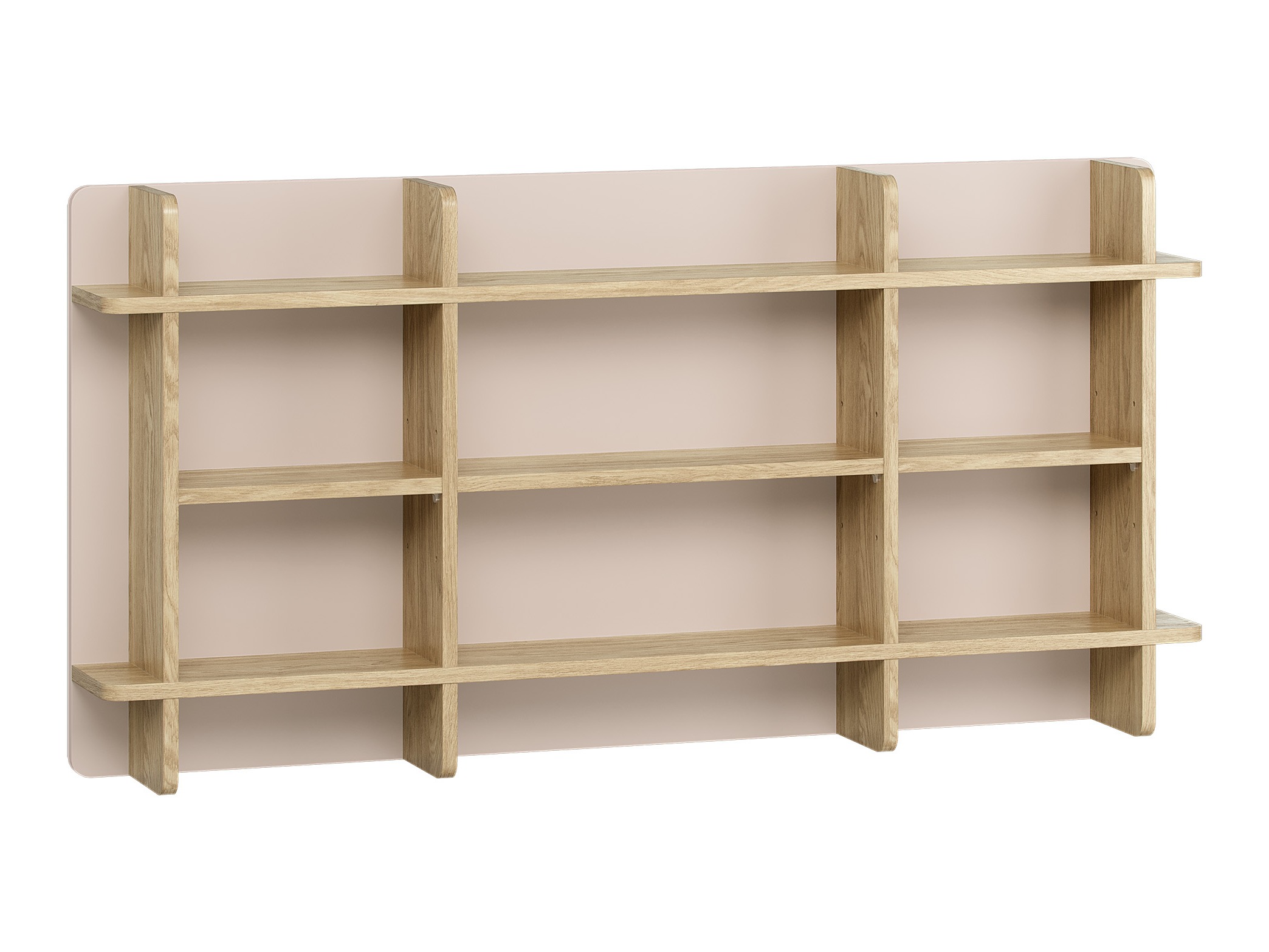 Wandregal Velrome 108 (Eichenholzoptik + Beige)