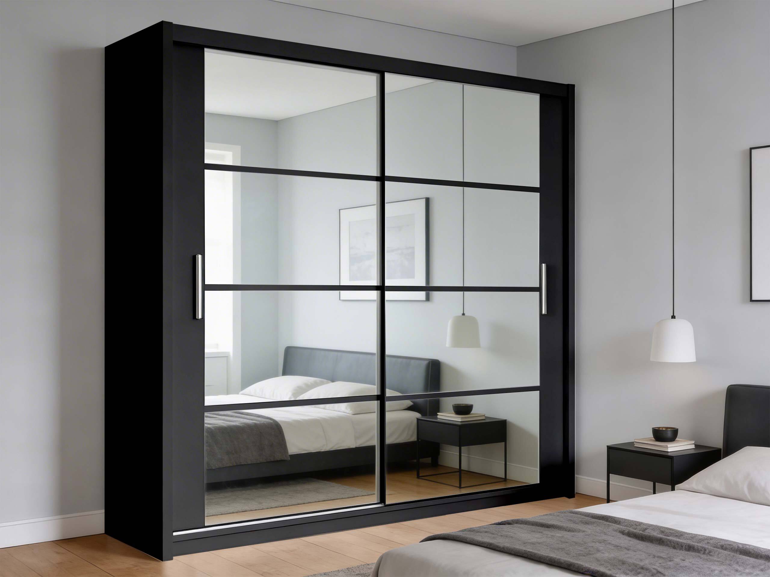 Kleiderschrank Honolulu 201 (Schwarz)