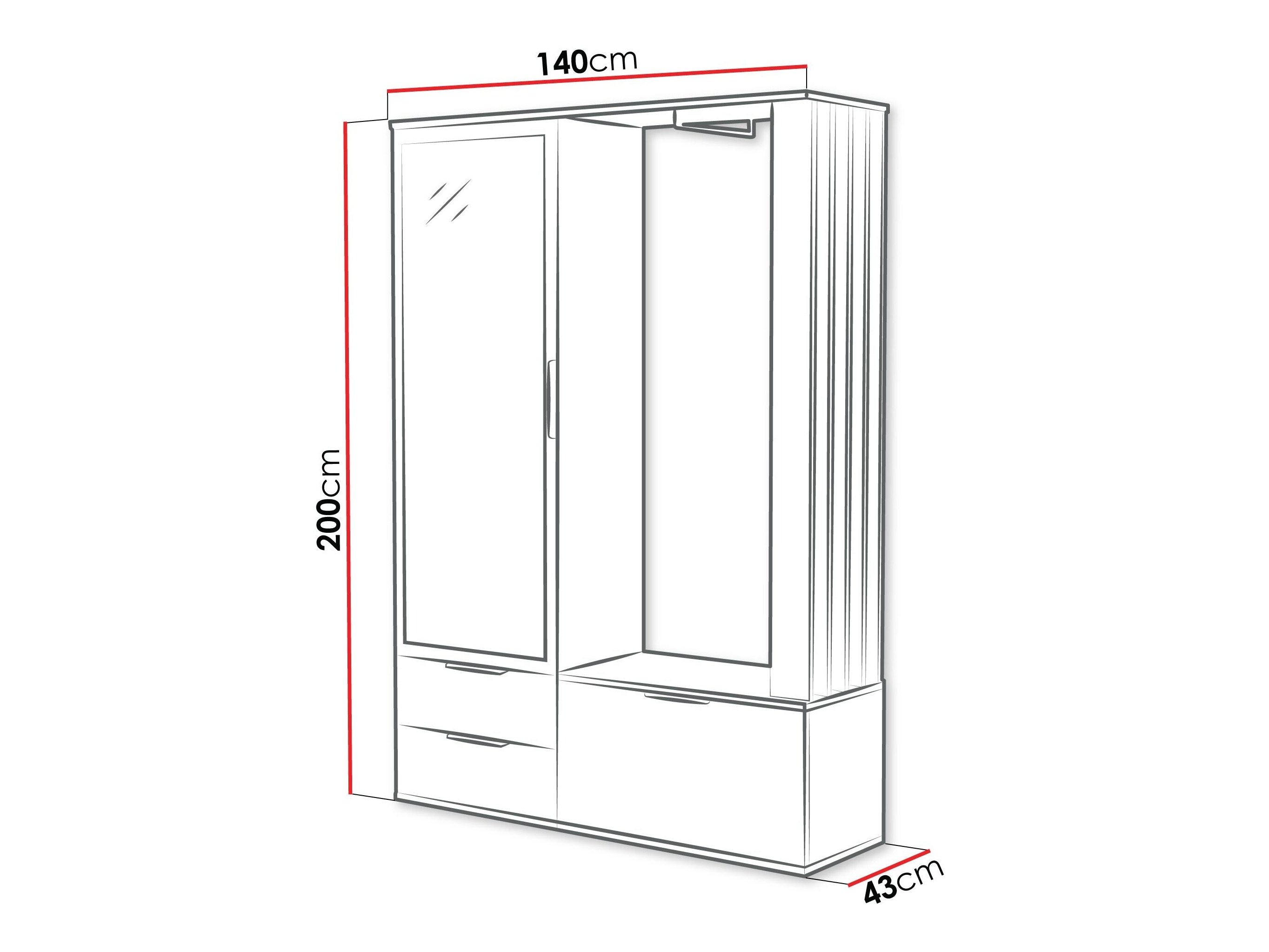 Flurgarnitur Honolulu 261