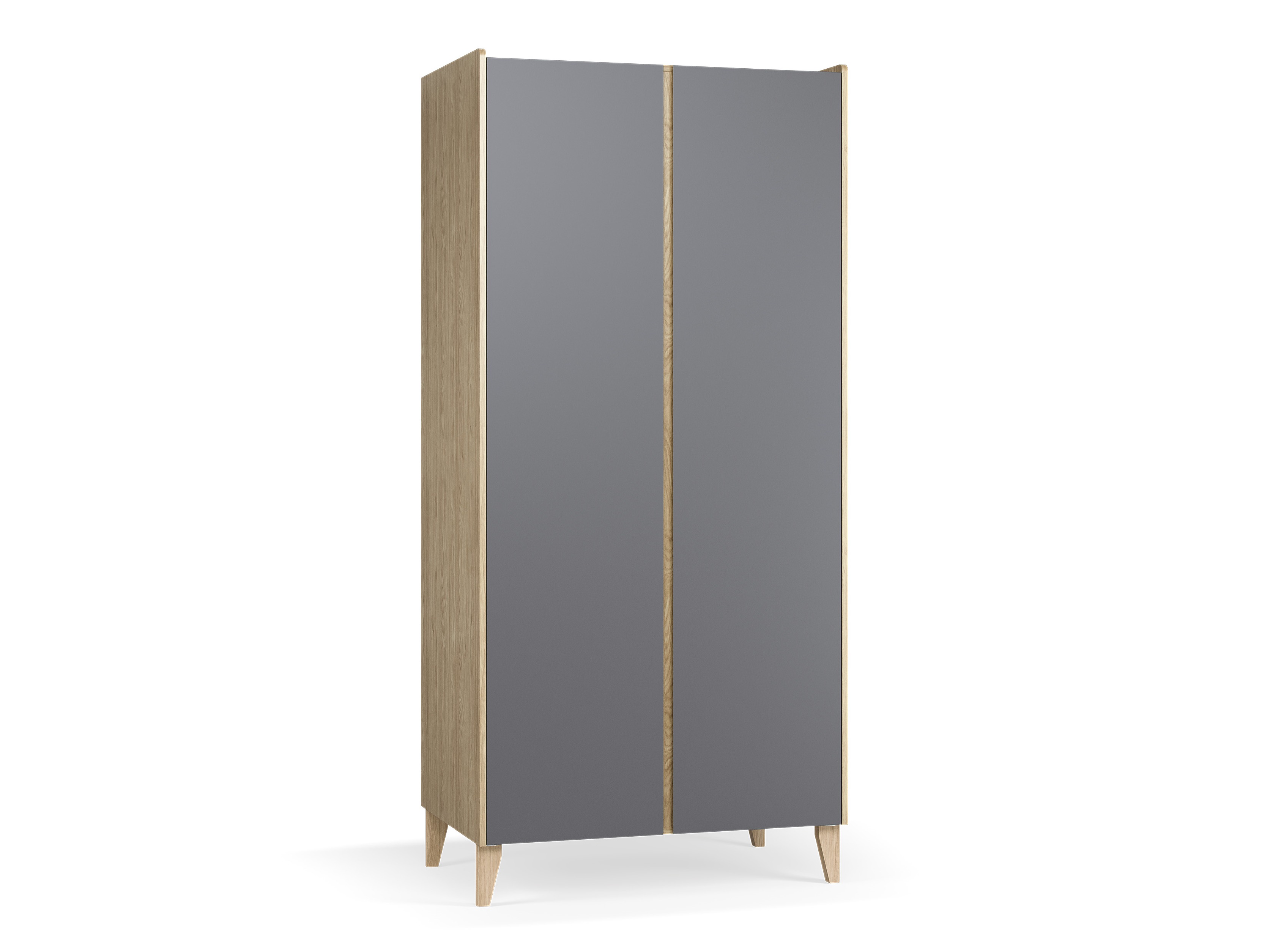 Kleiderschrank Velrome 109 (Eichenholzoptik + Graphit)