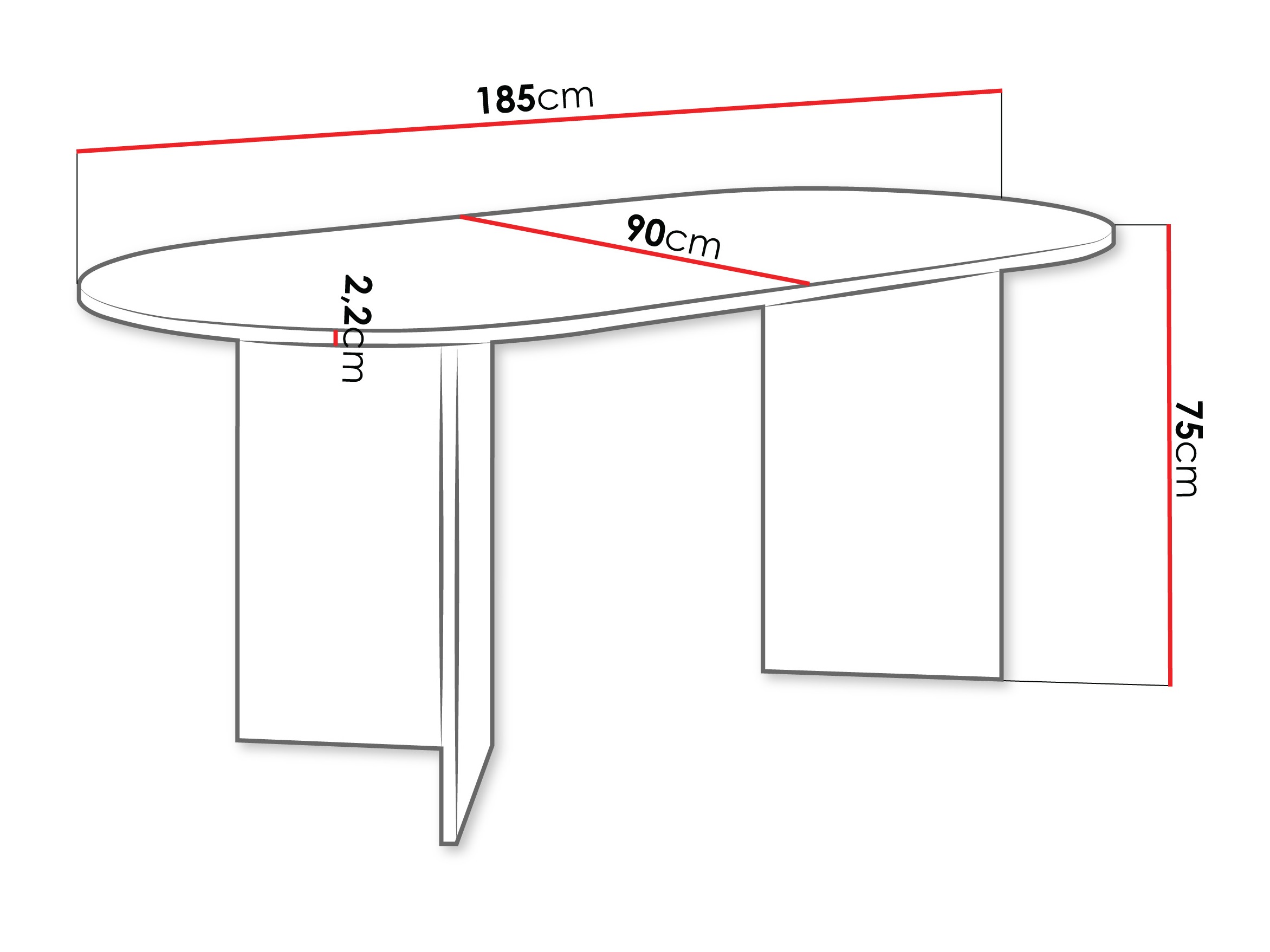 Tisch Comfivo 508 (Walnussholzoptik)