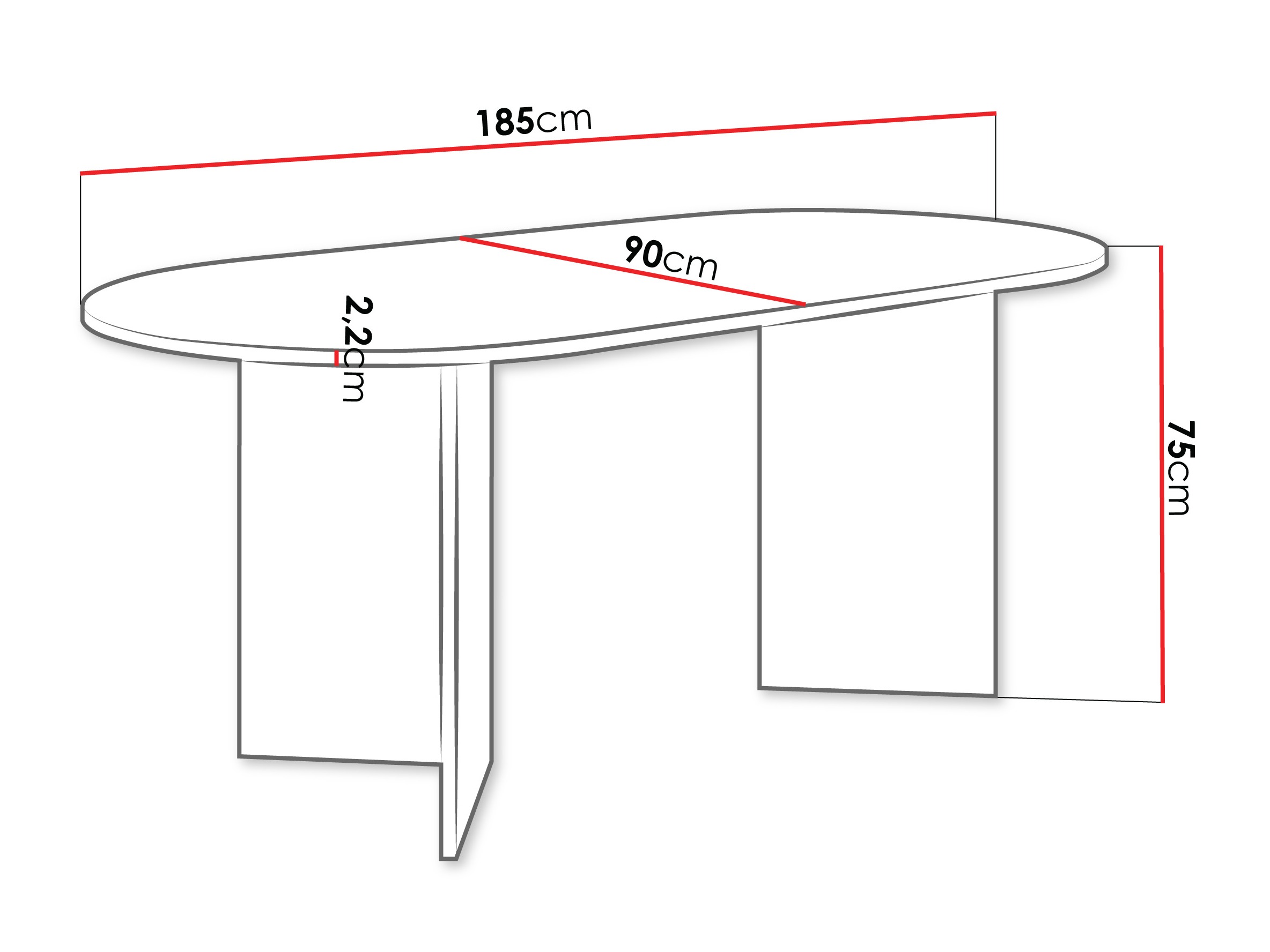 Tisch Comfivo Fungus (Beige)