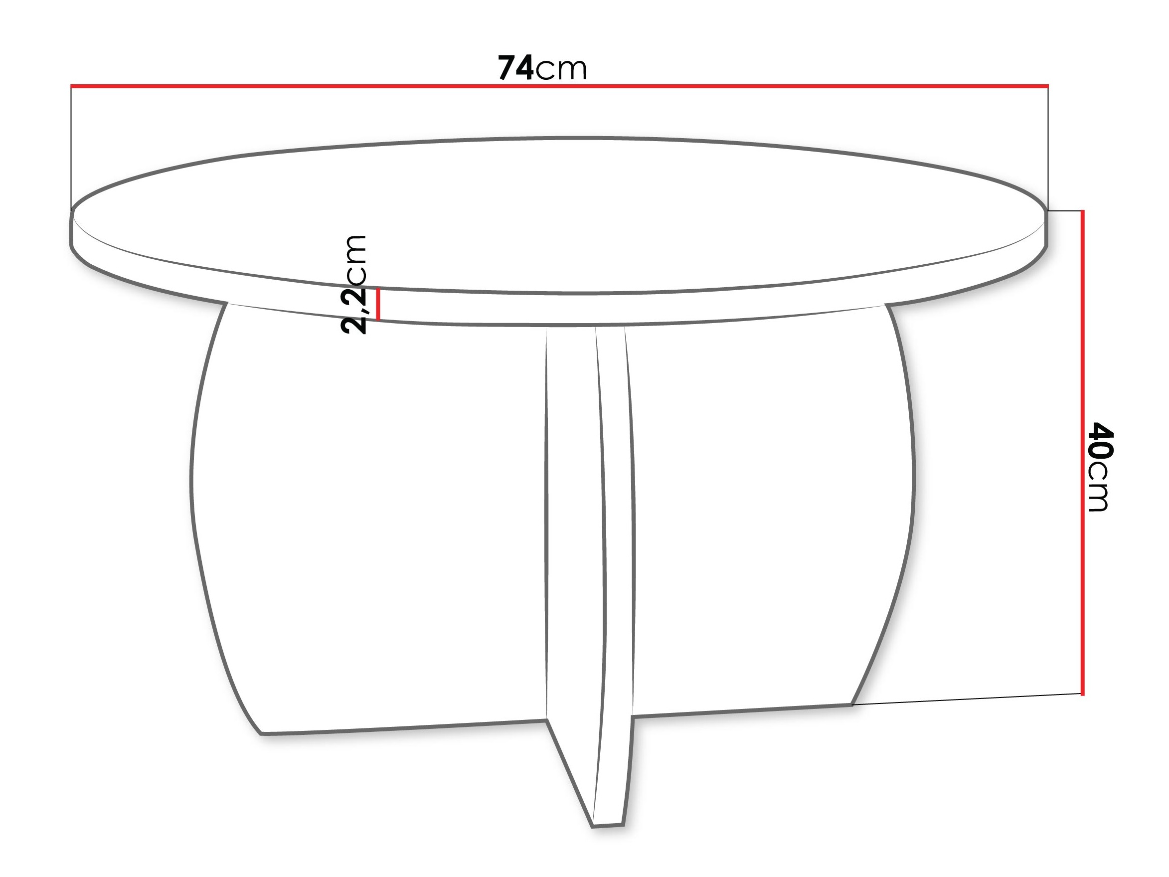 Couchtisch Comfivo Pagas (Eiche)