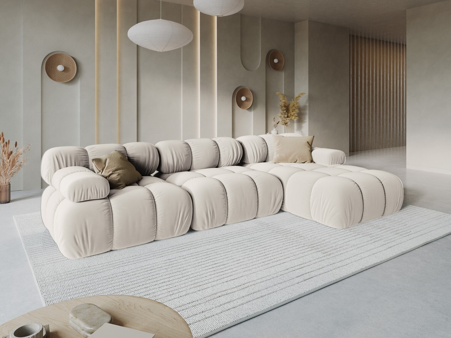 Modulares Ecksofa Caltenu 111 (Bluvel 30)