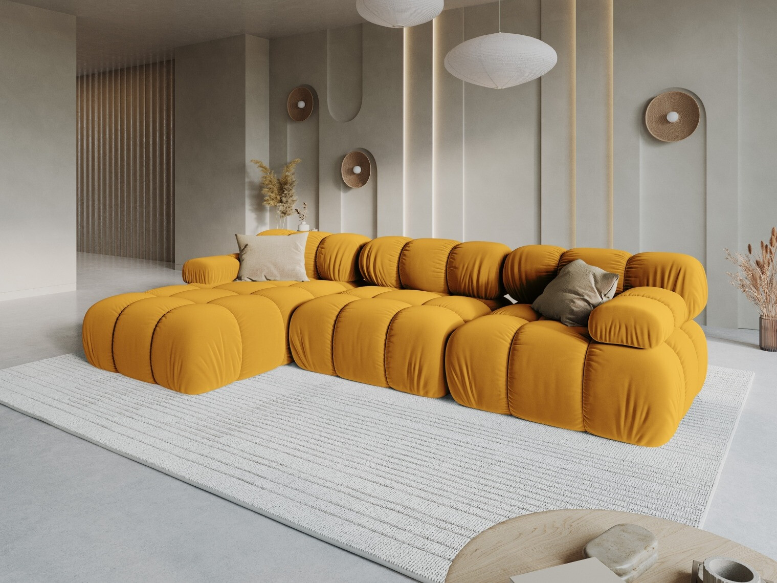 Modulares Ecksofa Caltenu 111 (Bluvel 68)