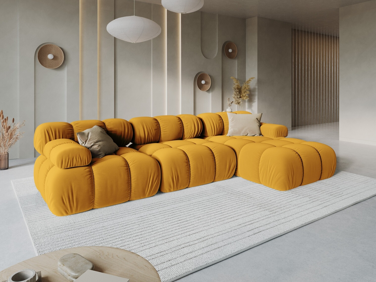 Modulares Ecksofa Caltenu 111 (Bluvel 68)
