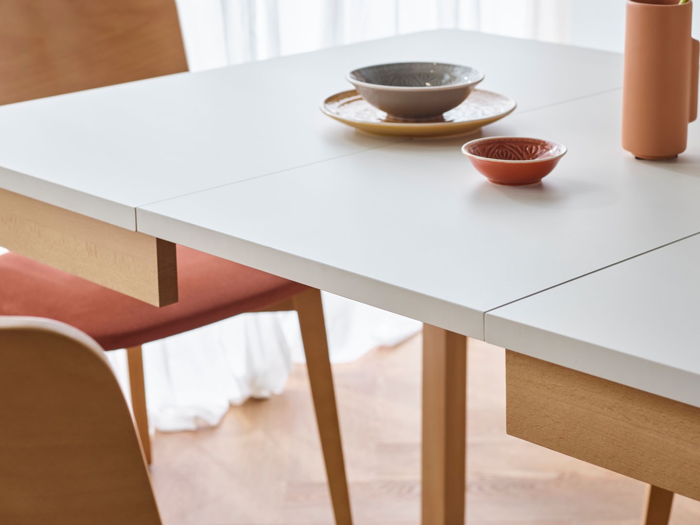 Tisch Valdosta 104 (Buche + Weiss)