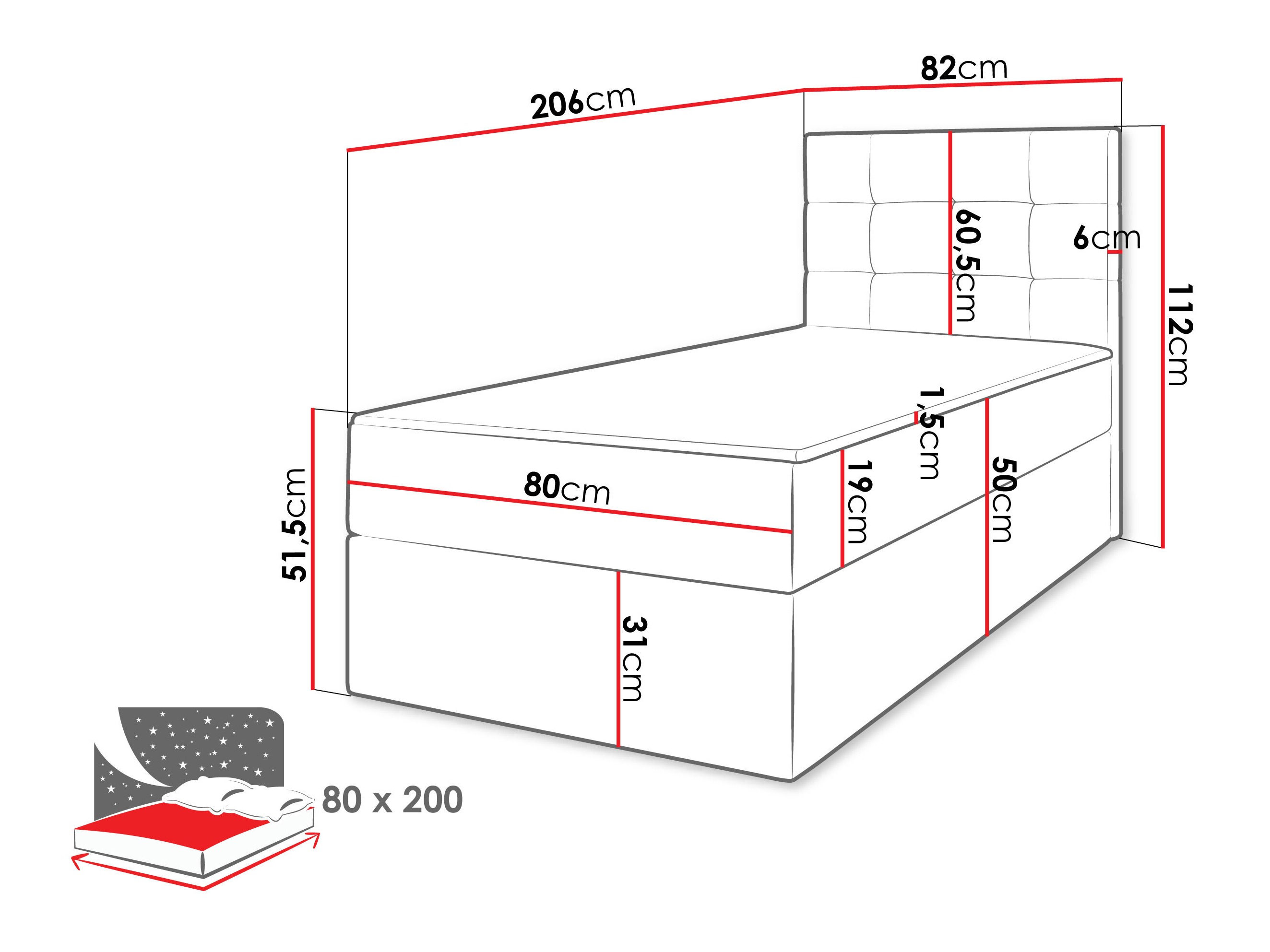 Boxspringbett Comfivo Osculum II (Lambi 04)