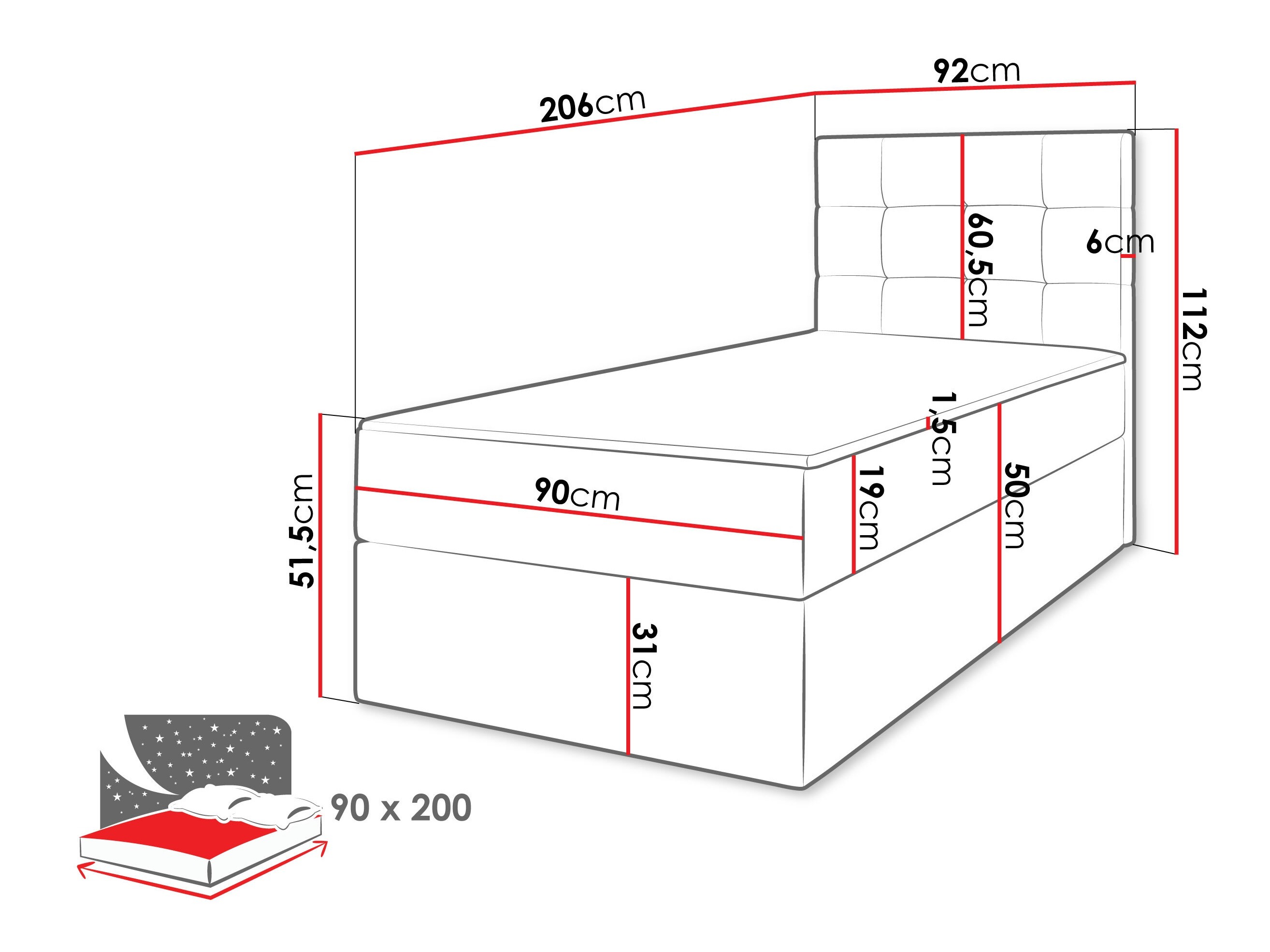 Boxspringbett Comfivo Osculum II (Lambi 11)