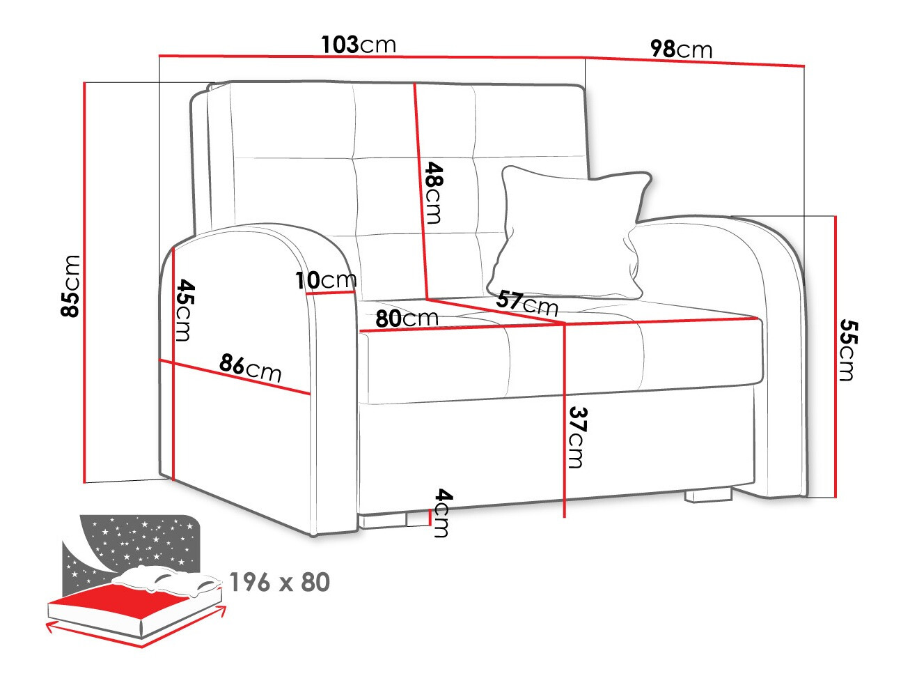 Sessel SD2648 mit beschädigter verpackung