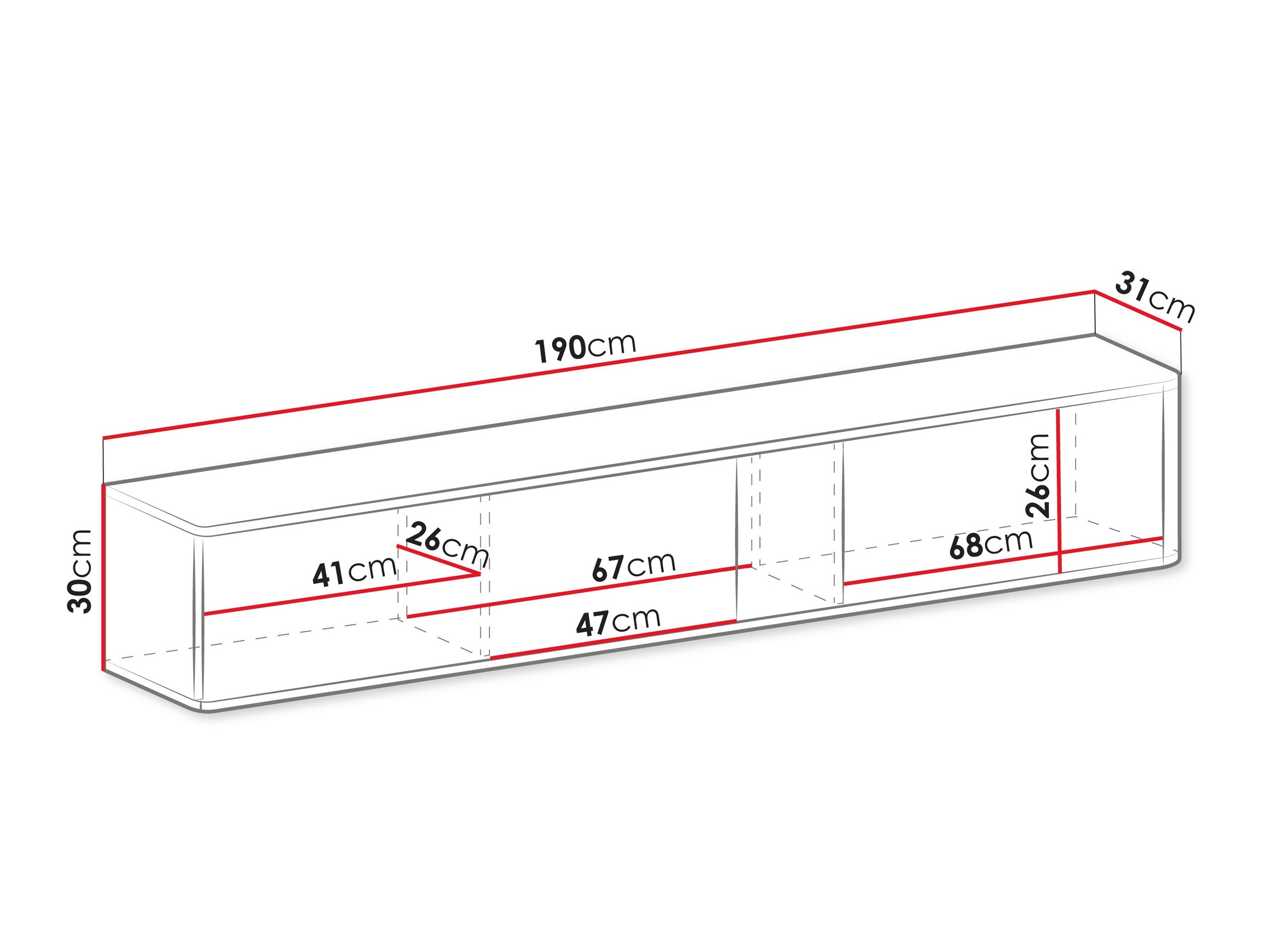 TV-Möbel SD2653 mit beschädigter verpackung