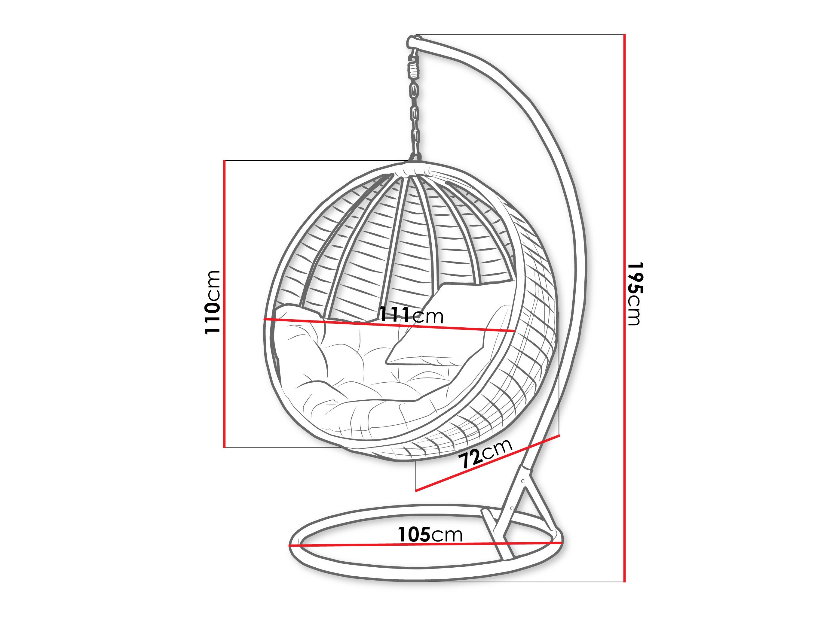 Hängesessel Comfivo 407