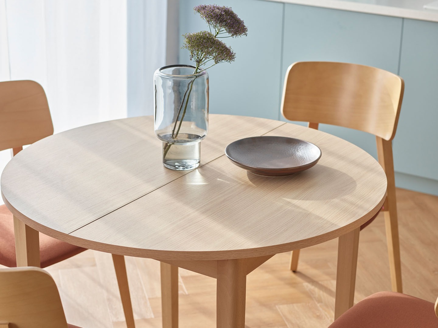 Tisch Valdosta 105 (Buche + Eichenholzoptik)