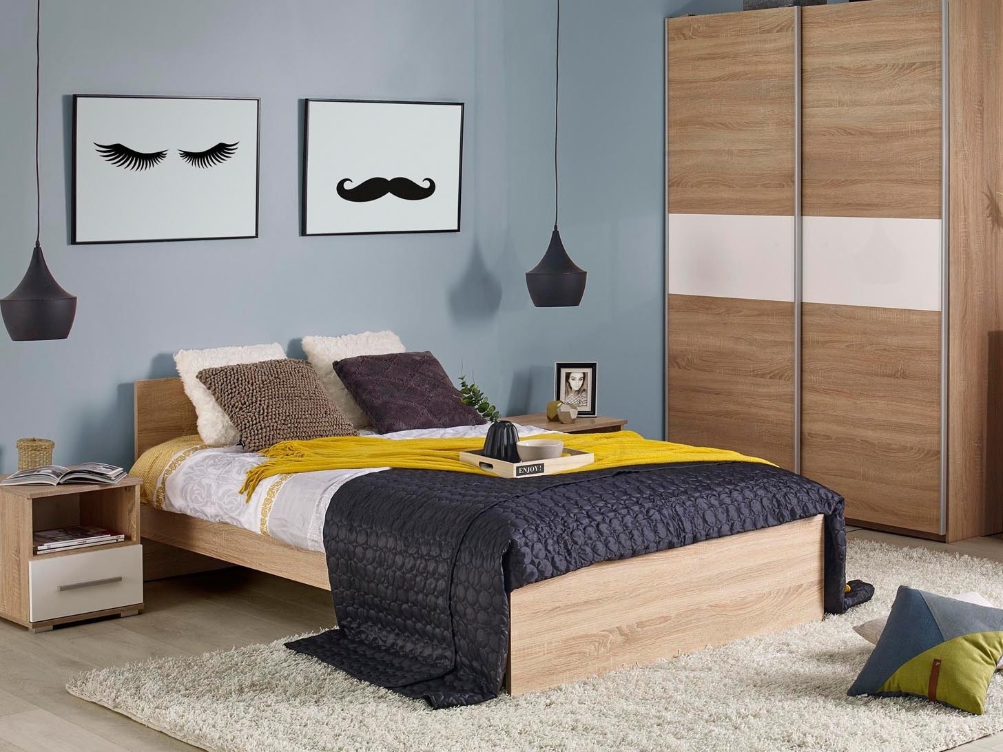 Bett Cirveso 105 (Sonoma eichenholz)