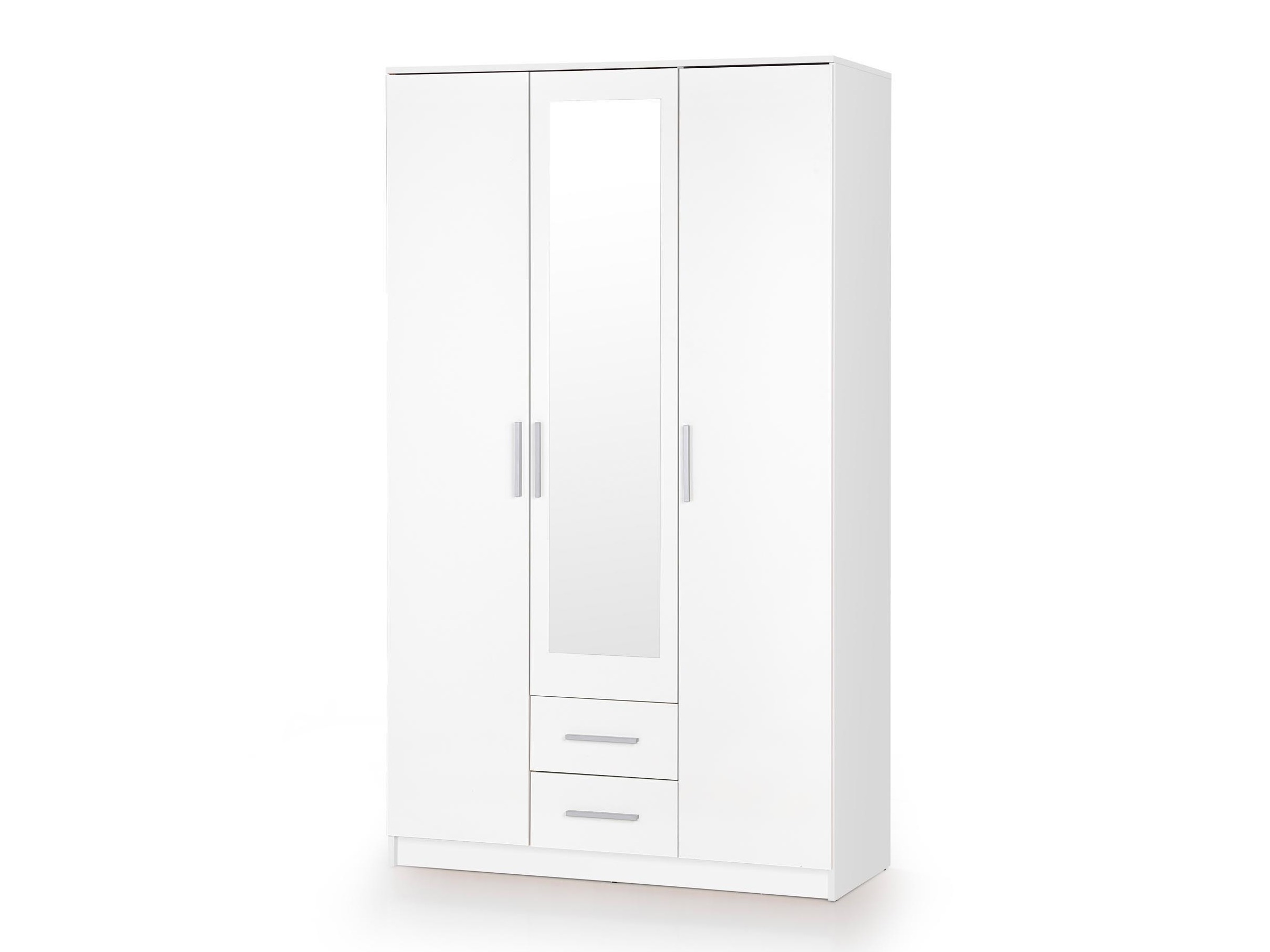 Kleiderschrank Cirveso 119 (Weiss)