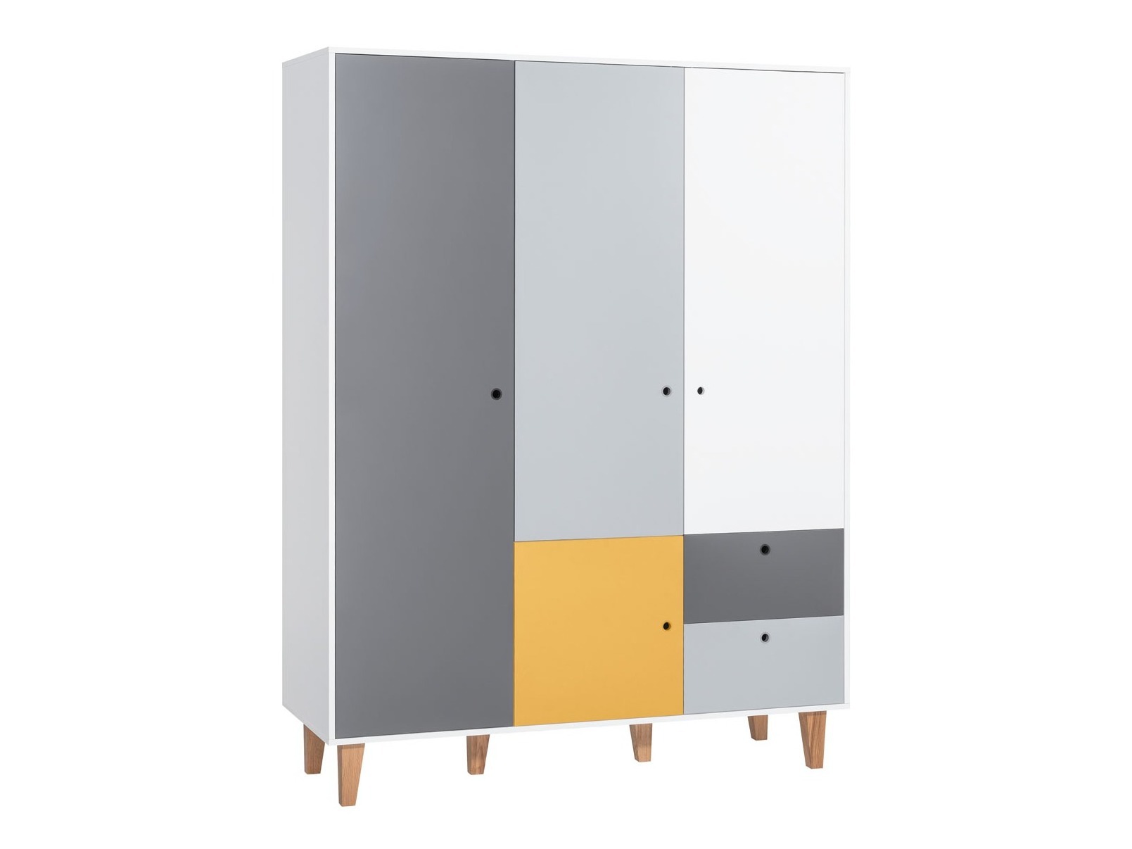 Kleiderschrank Domfera 101 (Gelb)