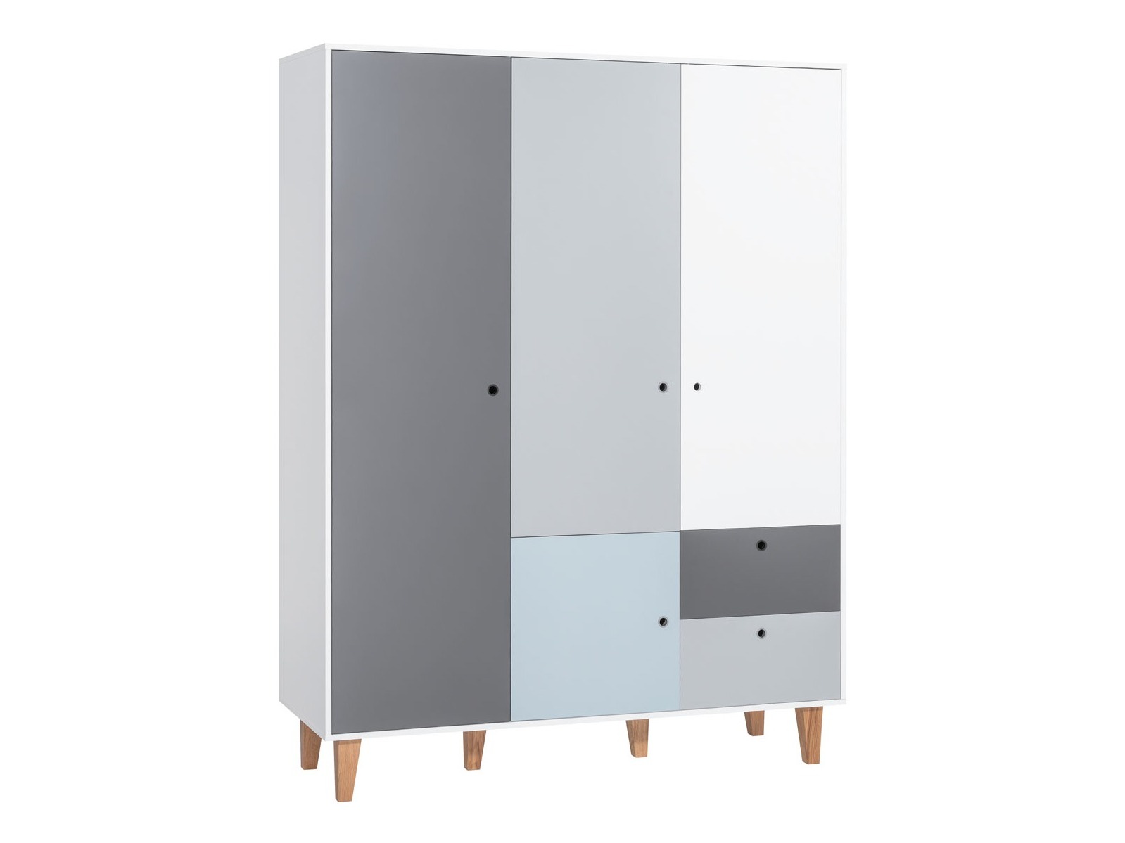 Kleiderschrank Domfera 101 (Hellblau)