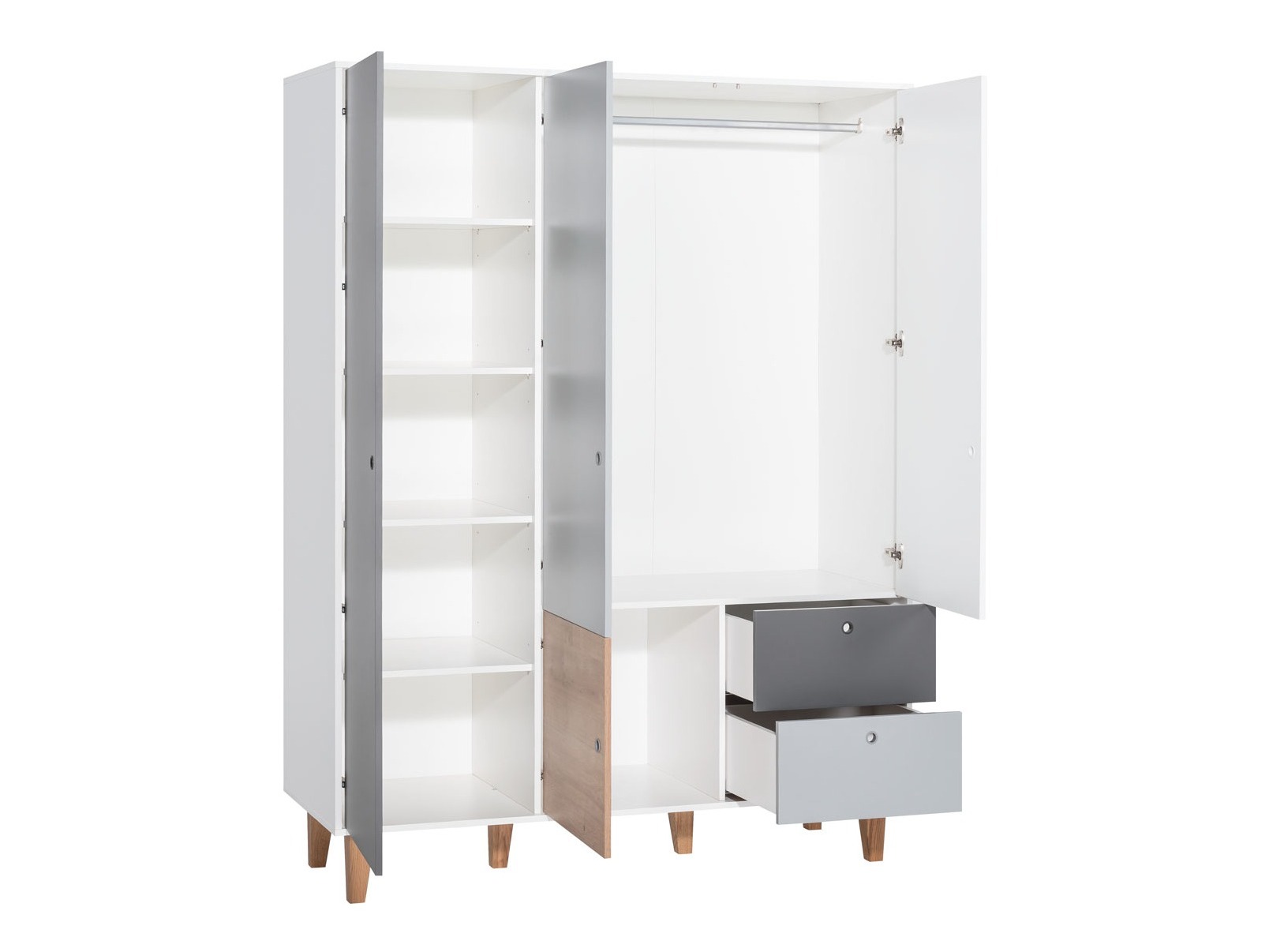 Kleiderschrank Domfera 101 (Hellblau)