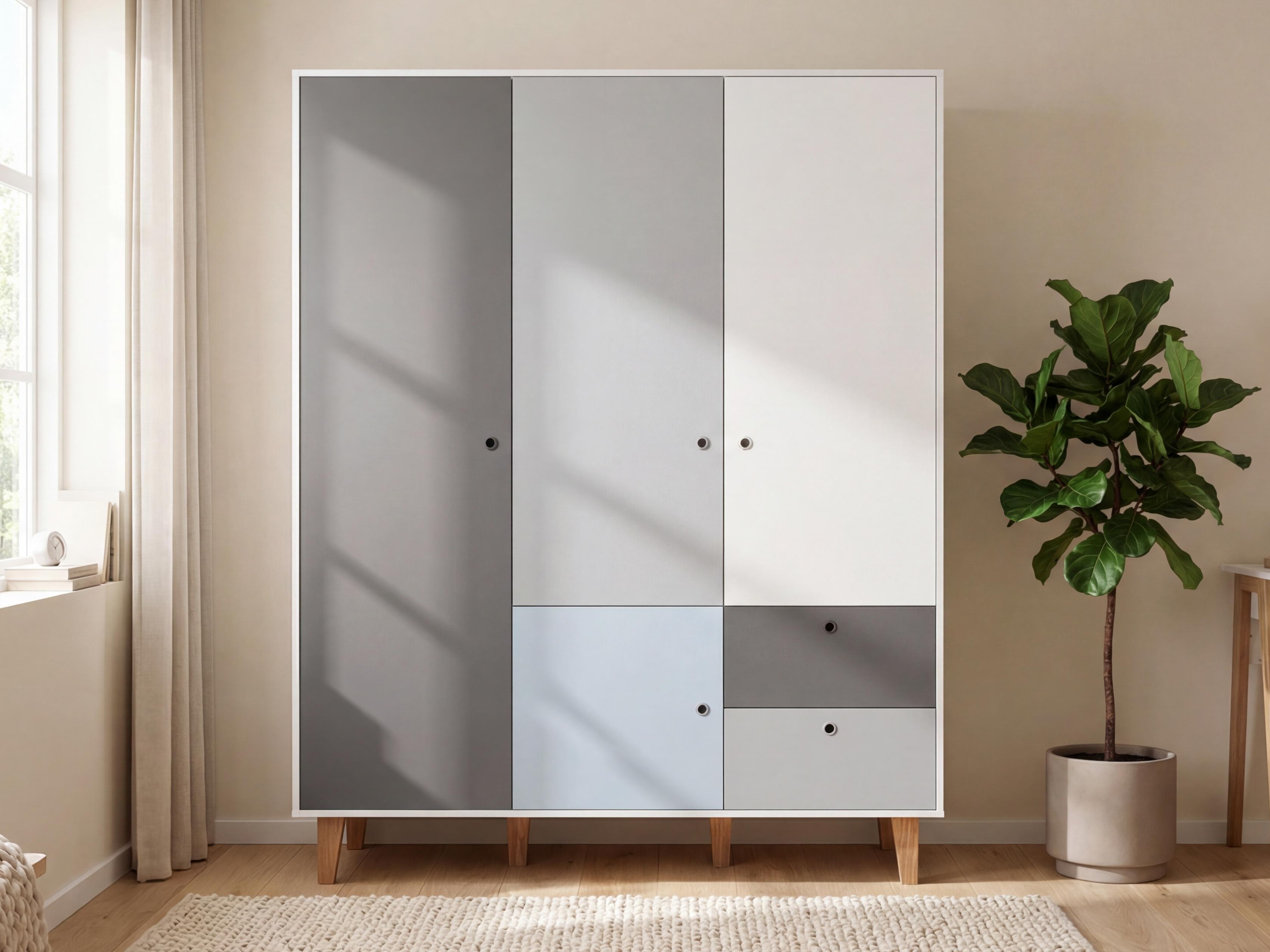 Kleiderschrank Domfera 101 (Hellblau)