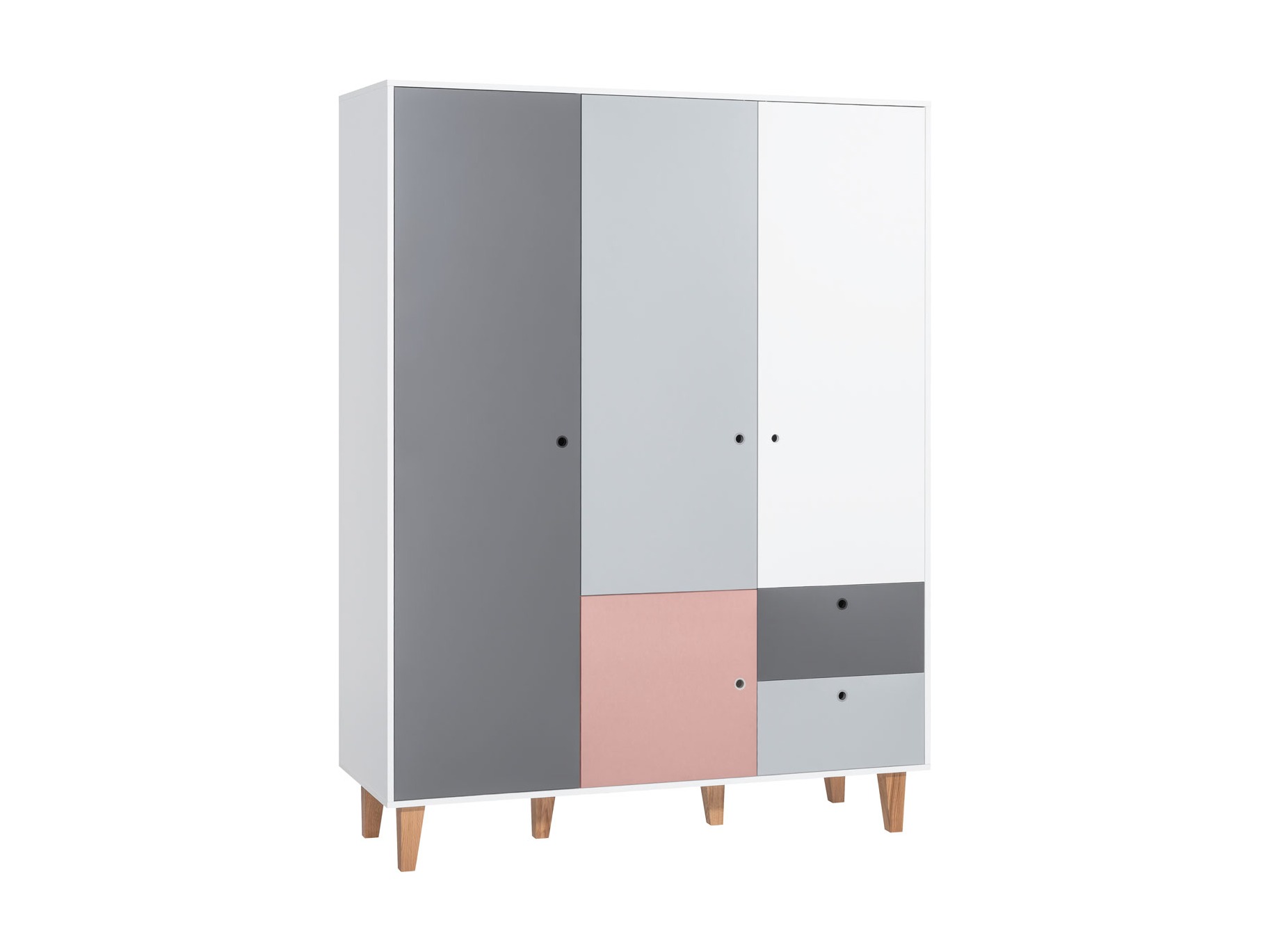 Kleiderschrank Domfera 101 (Rosa)