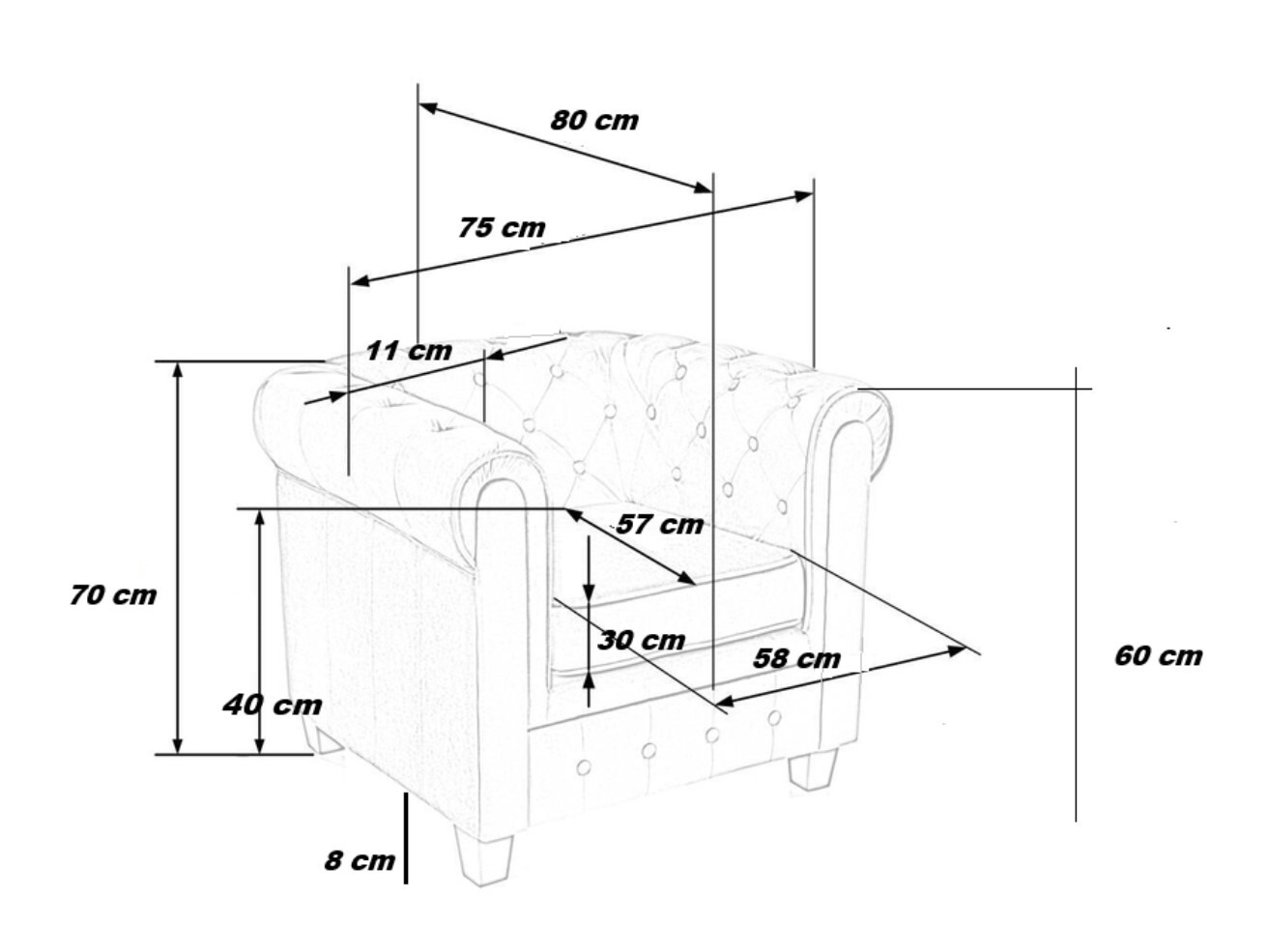 Sessel Houston 2092 (Beige)