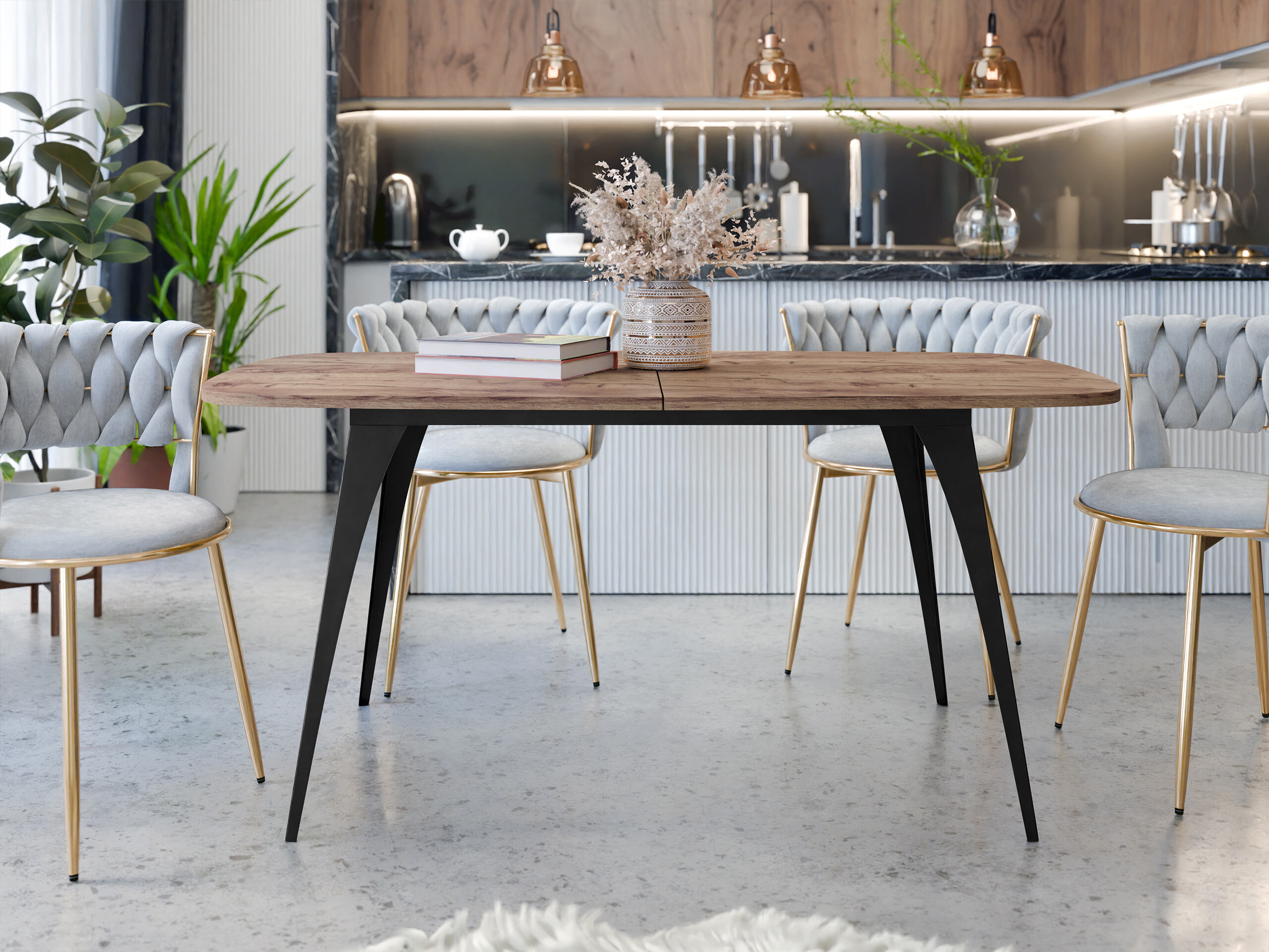 Tisch Oswego 131 (Craft goldene Eichenholzoptik)