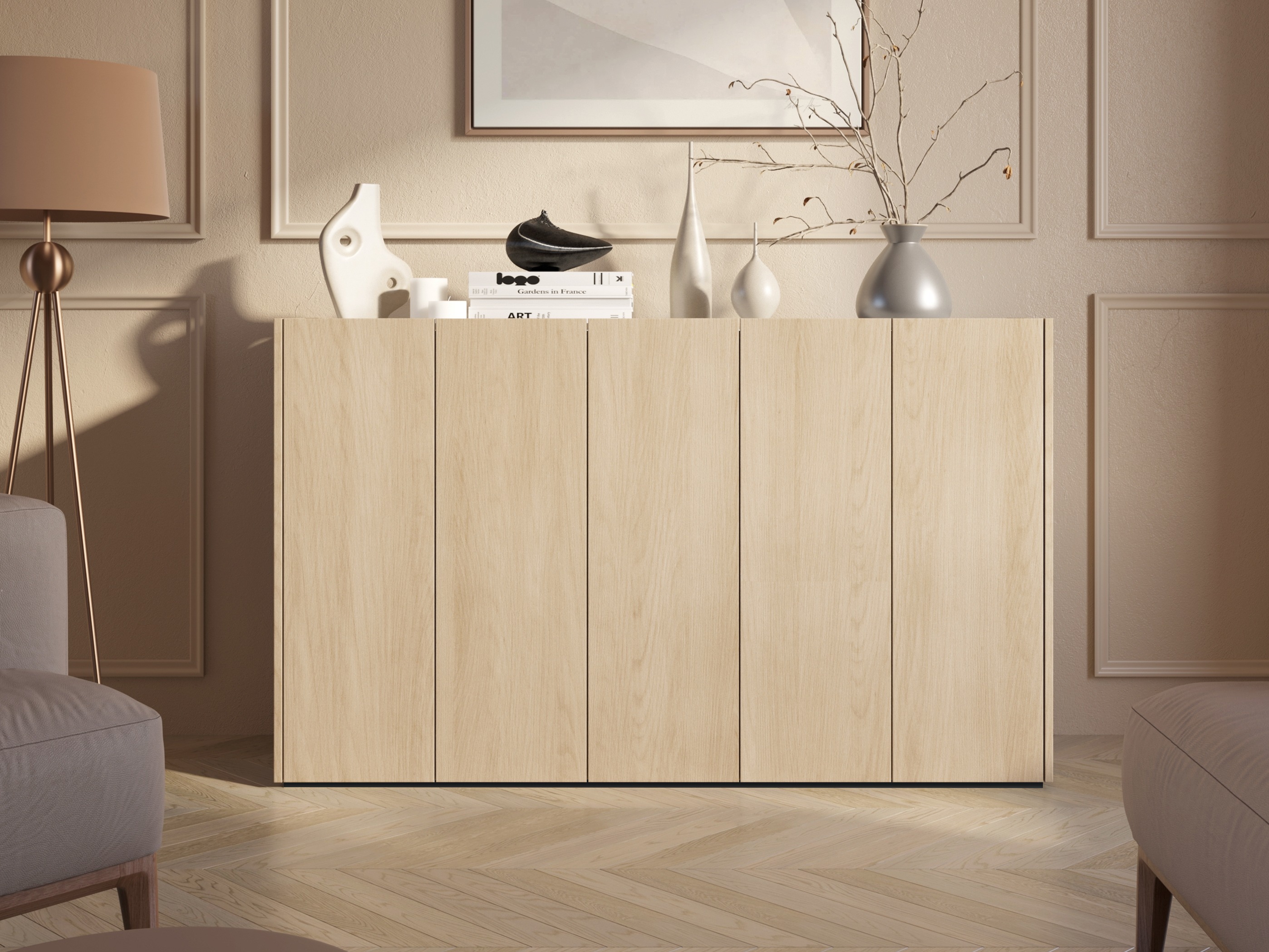 Sideboard Fresno 147 (Eichenholzoptik)