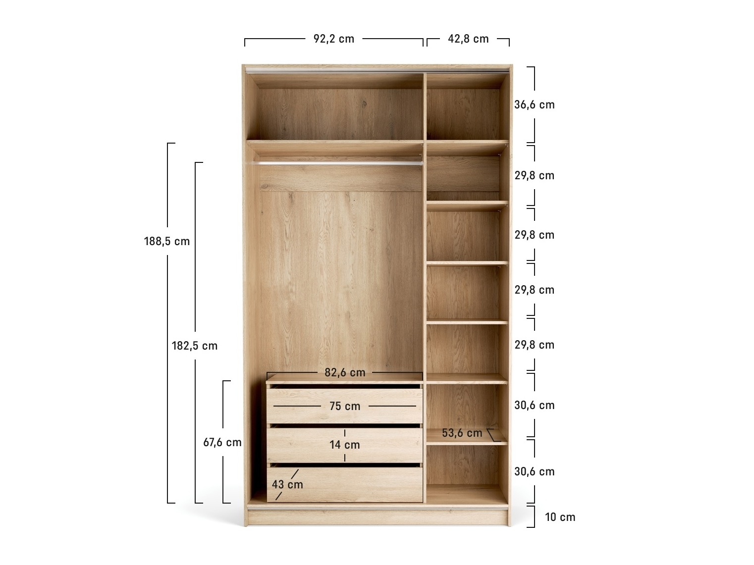 Kleiderschrank Daltoro 110