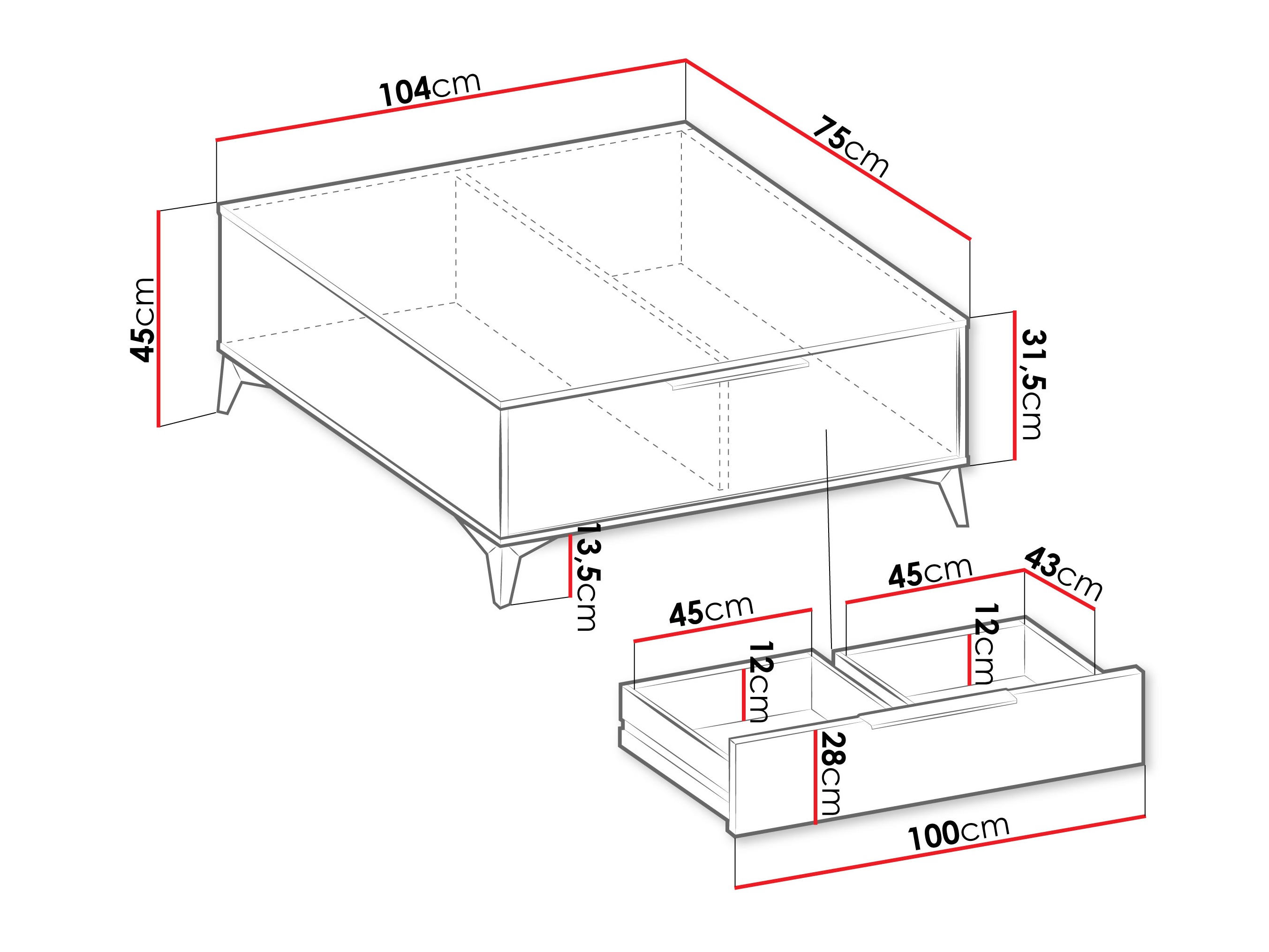 Couchtisch Comfivo Enoteo 102