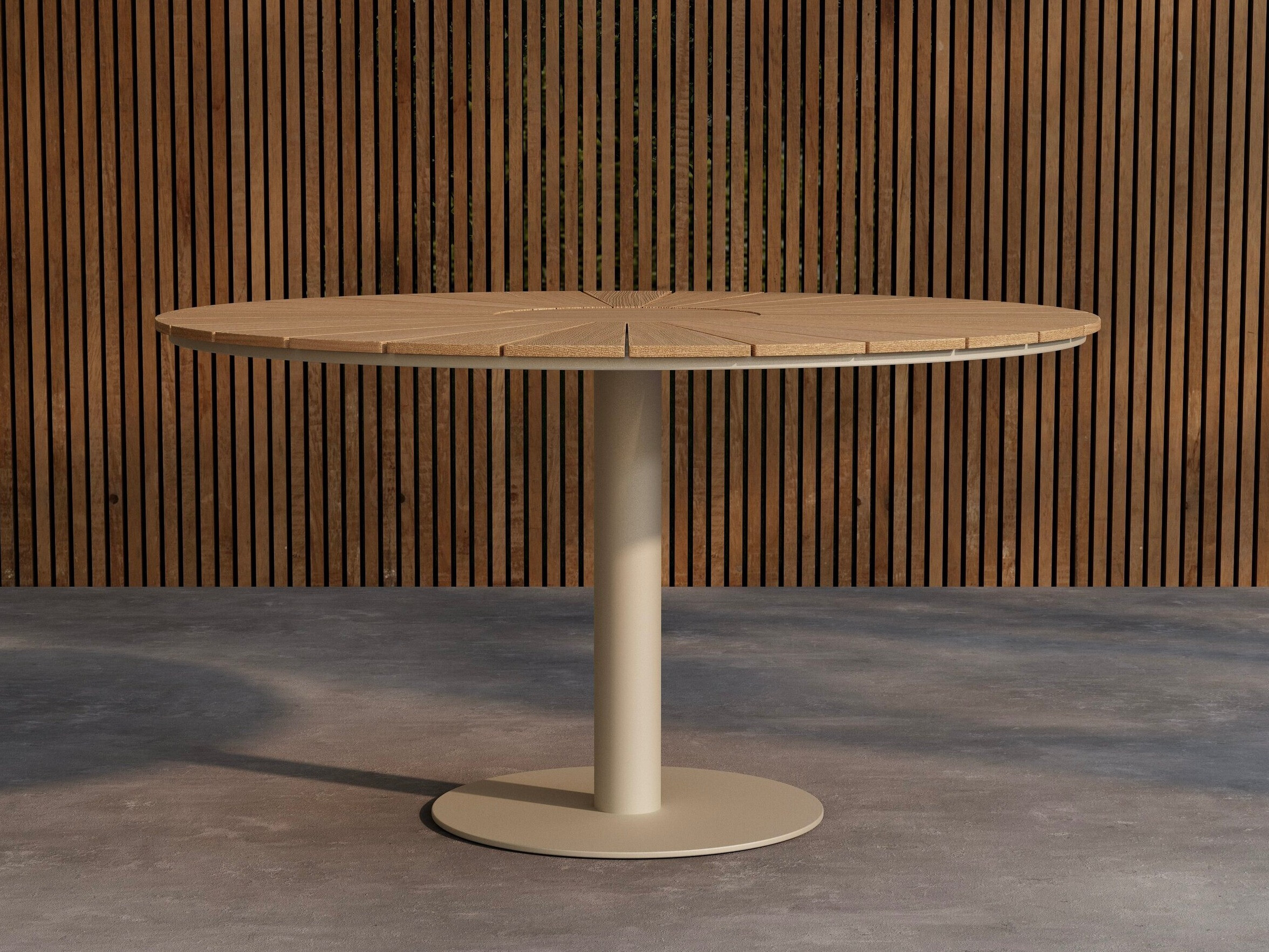 Gartentisch Dallas 5166 (Beige + Teakholz)